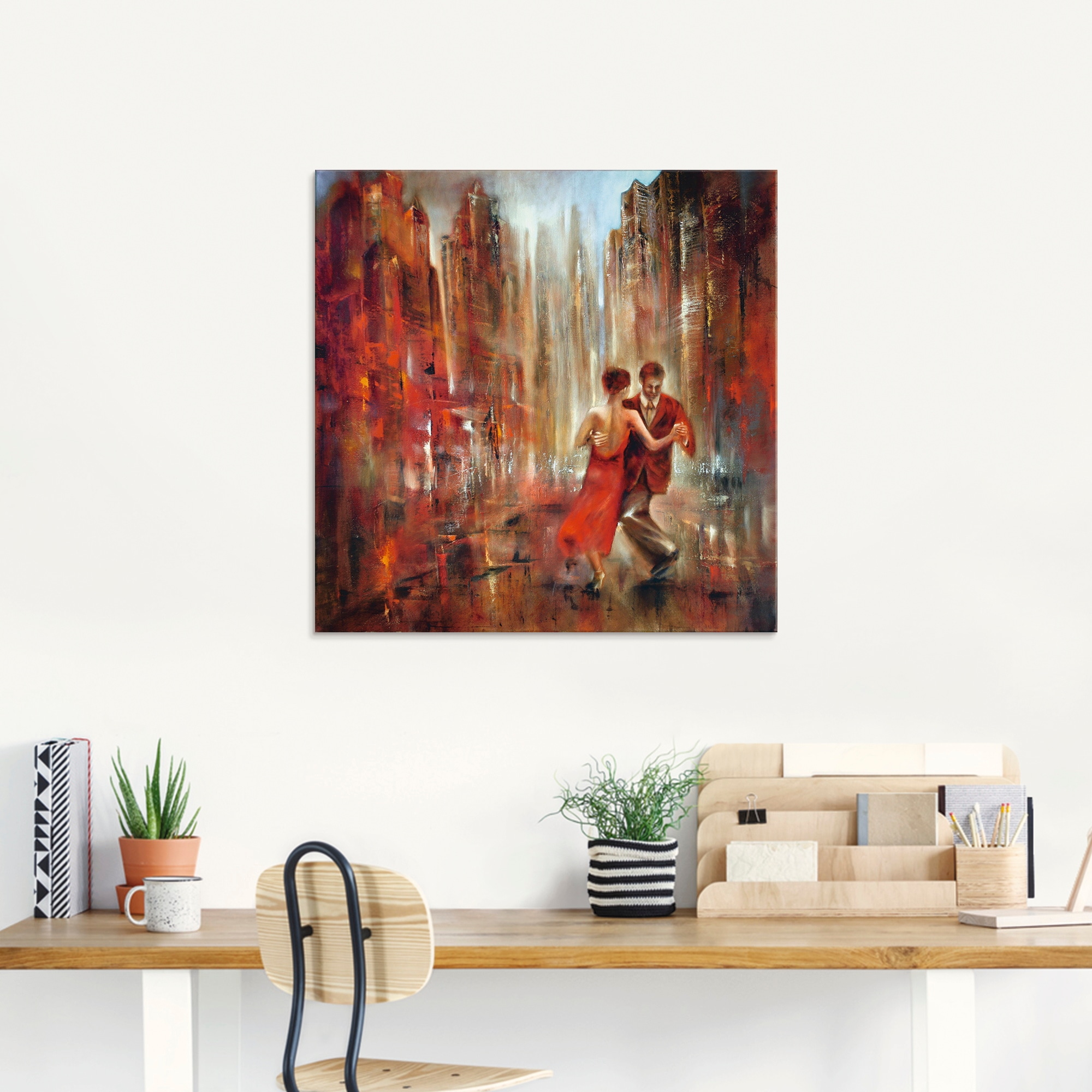 Artland Glasbild »Tango Abstrakt«, Sport, (1 St.), in verschiedenen Größen