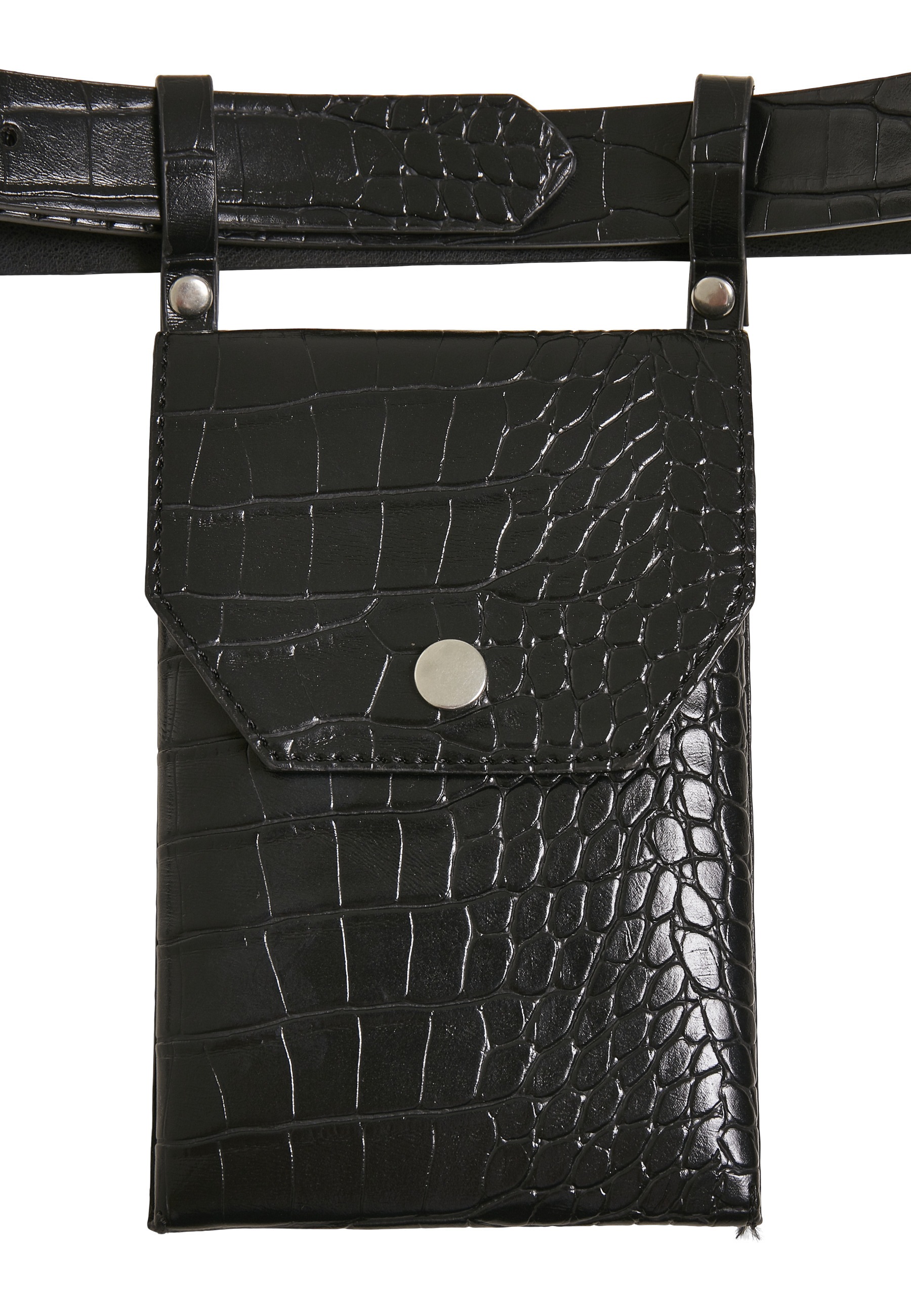 URBAN CLASSICS Hüftgürtel »Urban Classics Unisex Croco Synthetic Leather Belt With Pouch«
