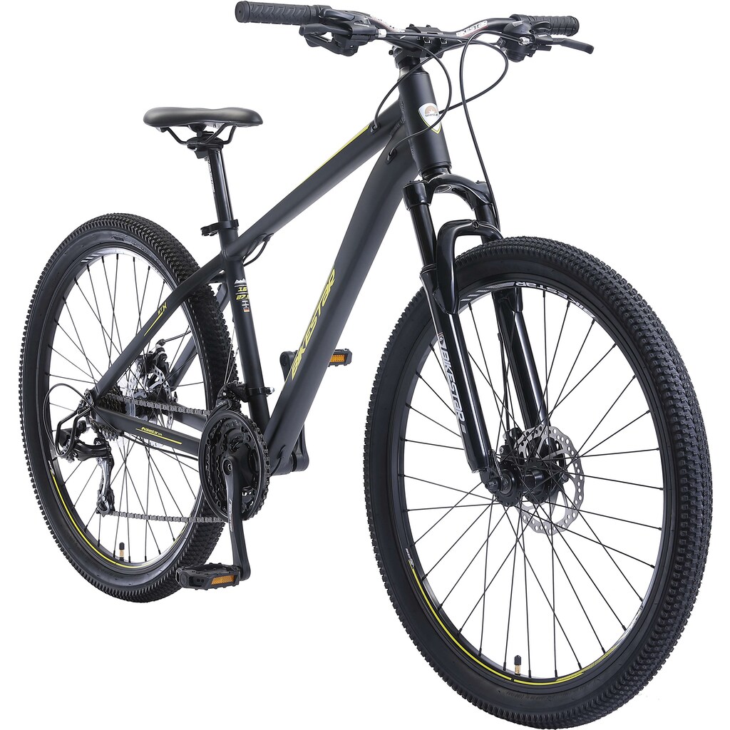 Bikestar Mountainbike, 21 Gang, Shimano, RD-TY300 Schaltwerk, Kettenschaltung