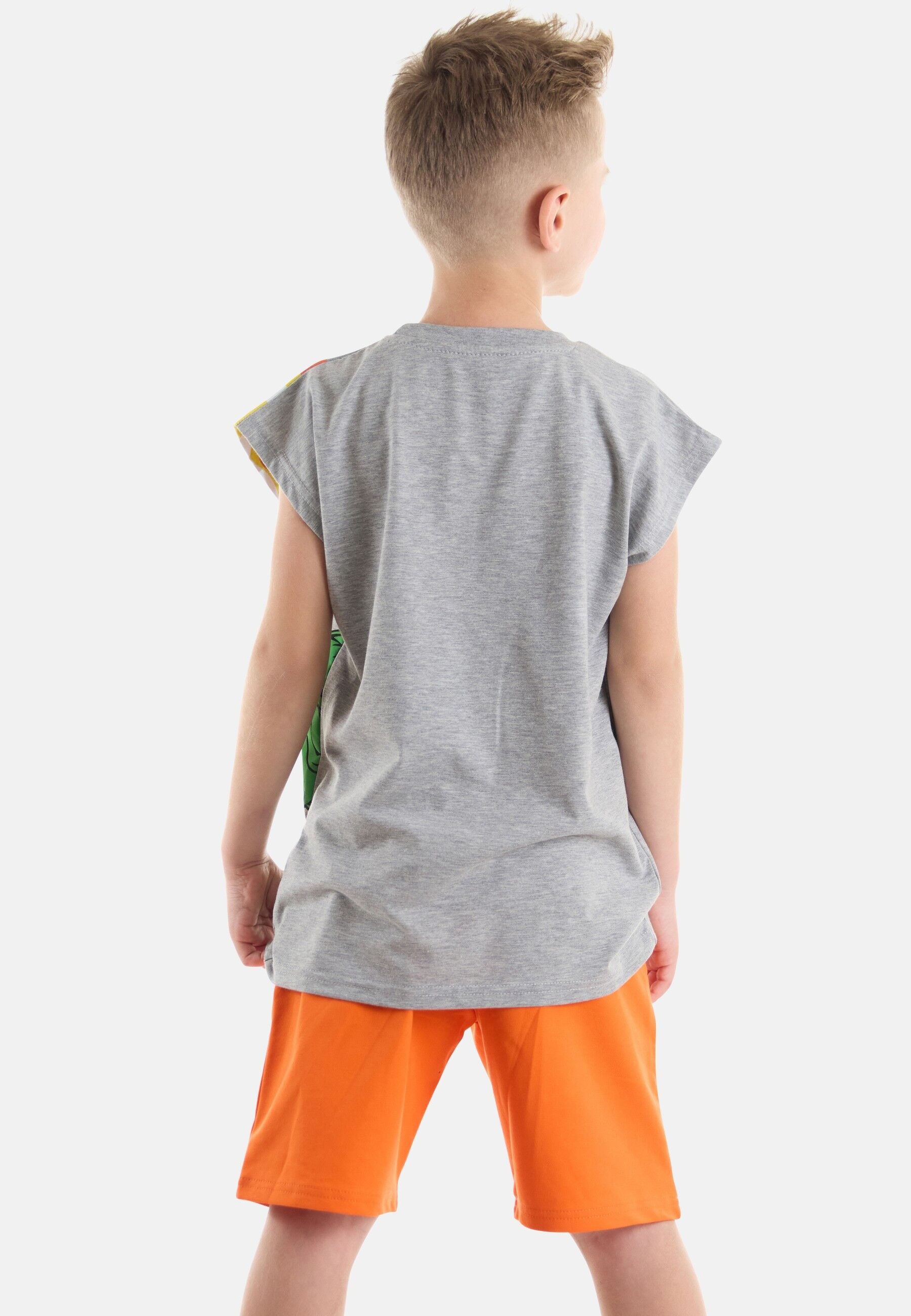 Denokids Hausanzug »T-Rex Flame«, (2 tlg.), mit Dinosaurier-Print