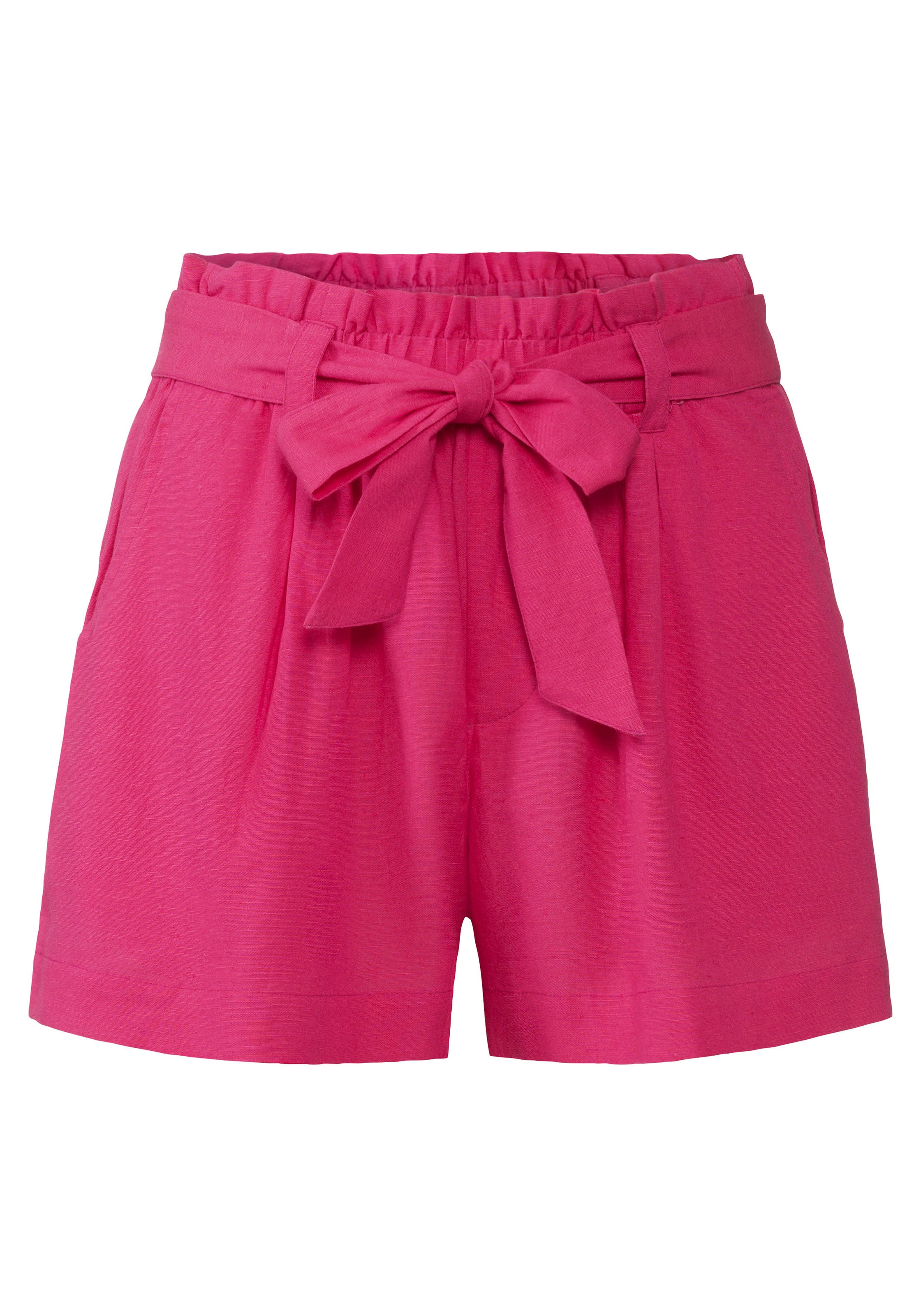 LASCANA Shorts im Paperbag-Stil, Leinenmix, Schlupfhose, Sommerhose günstig online kaufen