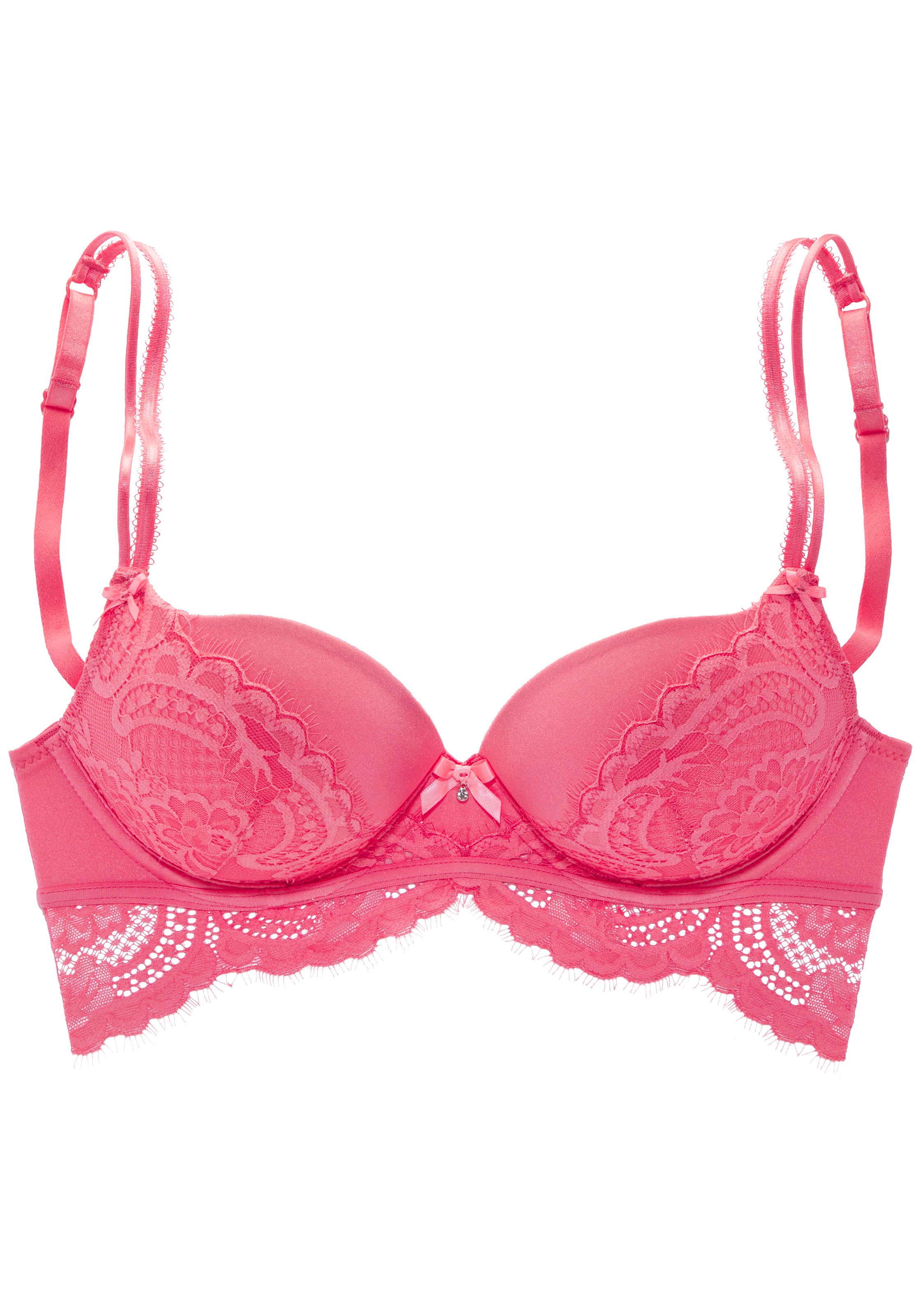 LASCANA Push-up-BH "Valentina", mit extravaganten Spitzendetails, Dessous