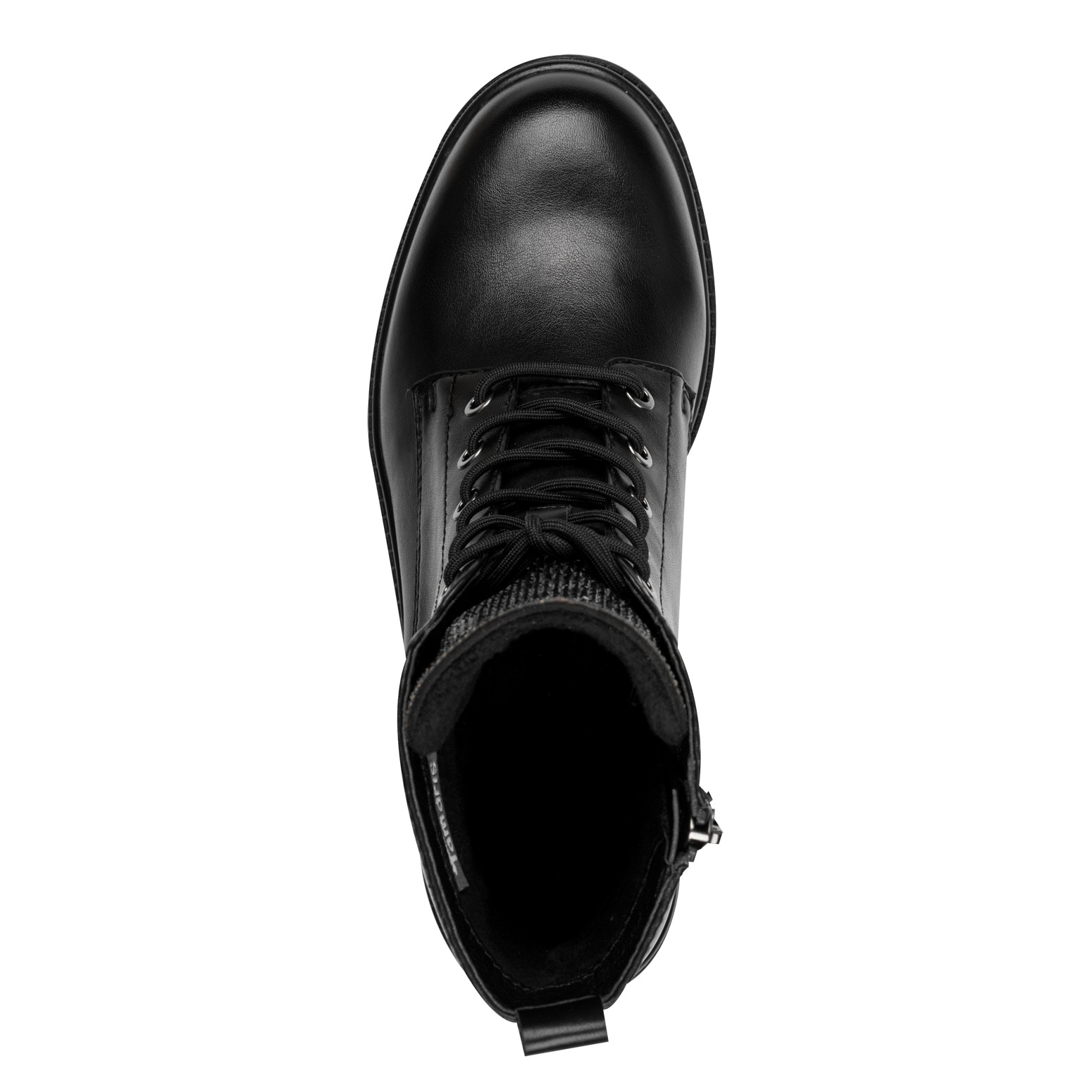 Tamaris Schnürstiefelette, Blockabsatz, Schnürboots, Schuhzunge mit Schmucksteinen besetzt