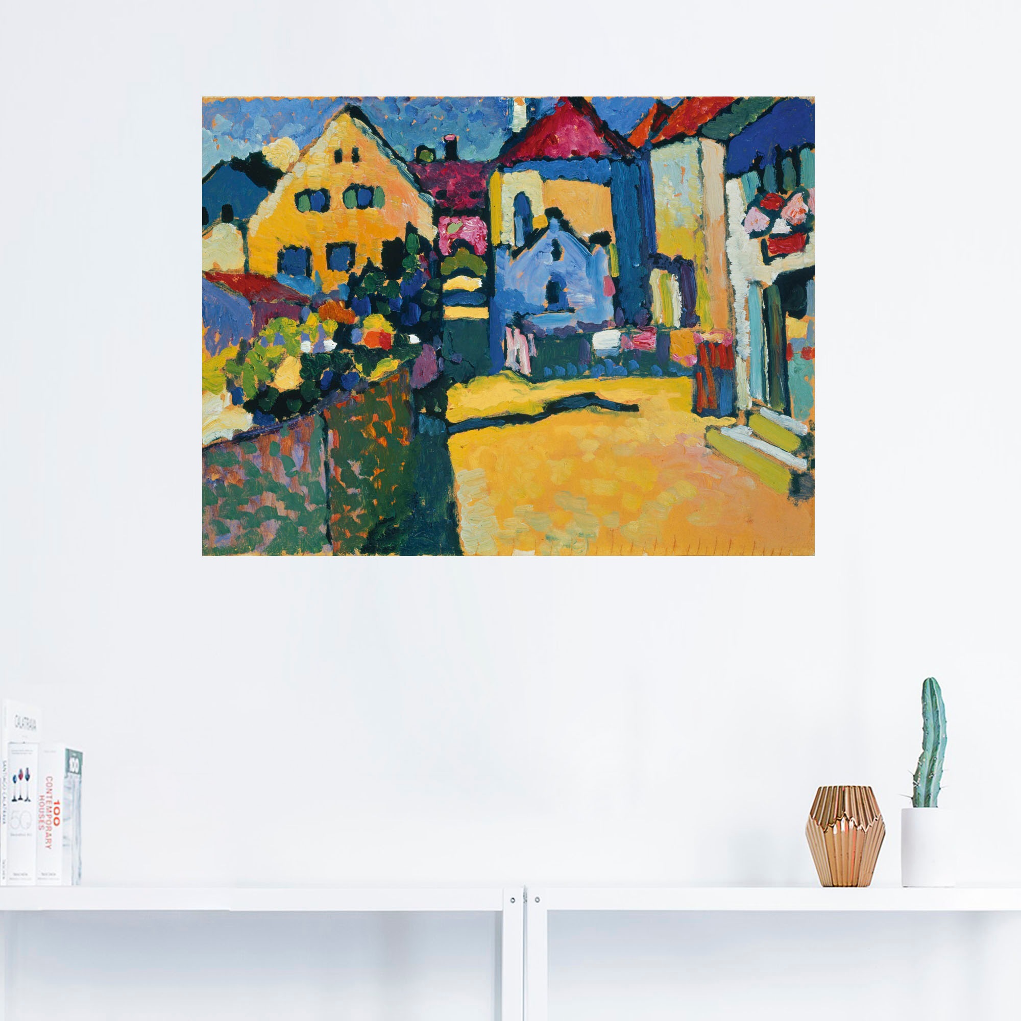 Artland Wandbild "Grüngasse in Murnau. 1909", Europa, (1 St.), als Leinwand günstig online kaufen