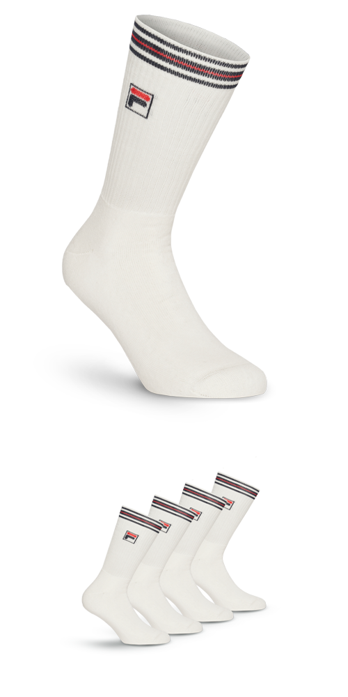 Fila Sportsocken "UNISEX TOP QUALITY FULL TERRY VINTAGE SOCKS" 4 Stk. tlg. günstig online kaufen