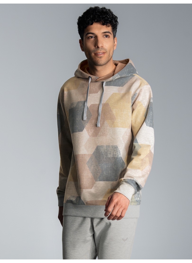 Trigema Sweatshirt »TRIGEMA Hoodie mit modischem Allover-Print«