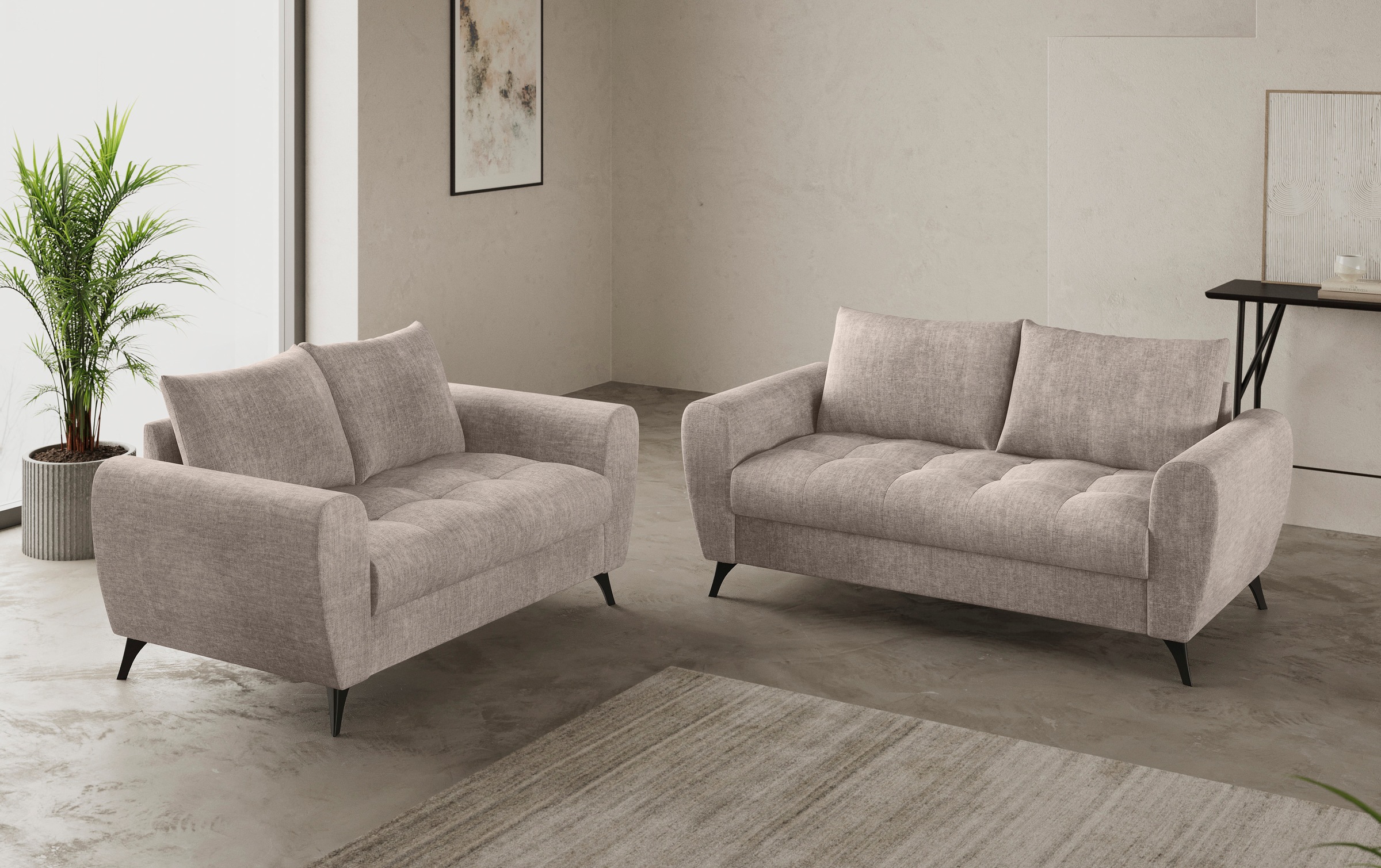 Mr. Couch 2,5-Sitzer »Blackburn II«, Mit Kaltschaumpolsterung bis 140 kg belastbar