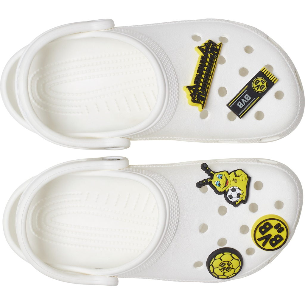 Crocs Schuhanstecker »Jibbitz™ BVB (Fußball Borussia Dortmund)«, (Set, 5 tlg., Kein Spielzeug. Nicht für Kinder unter 3 Jahren geeignet)