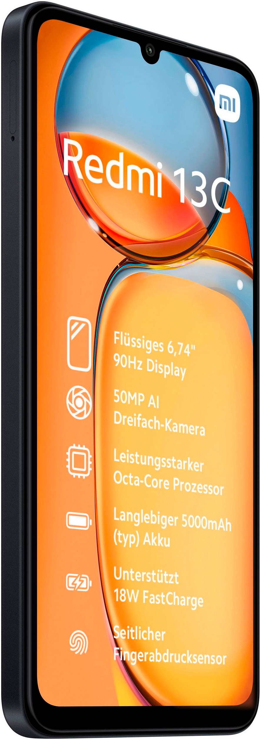 Xiaomi Smartphone »Redmi 13C 4+128GB«, midnight black