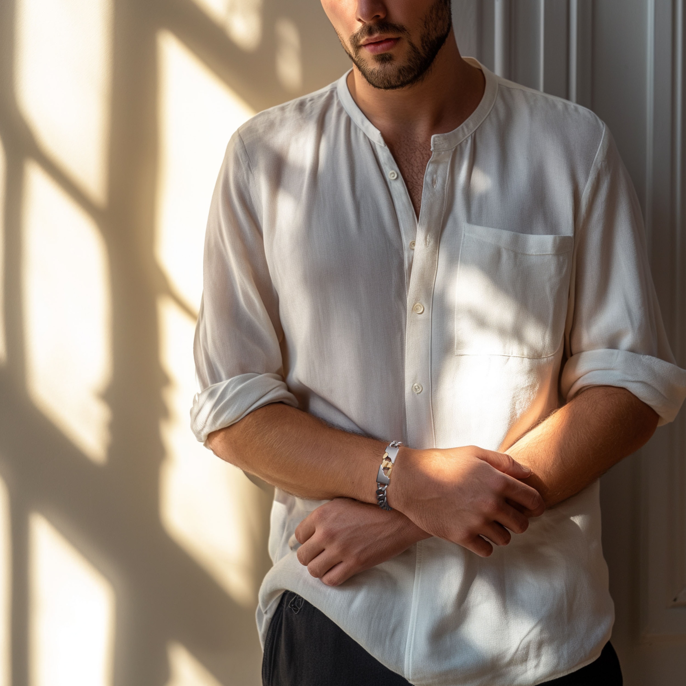 Firetti Armband »Schmuck Geschenk Edelstahl Armschmuck Armkette Panzerkette Vintage«