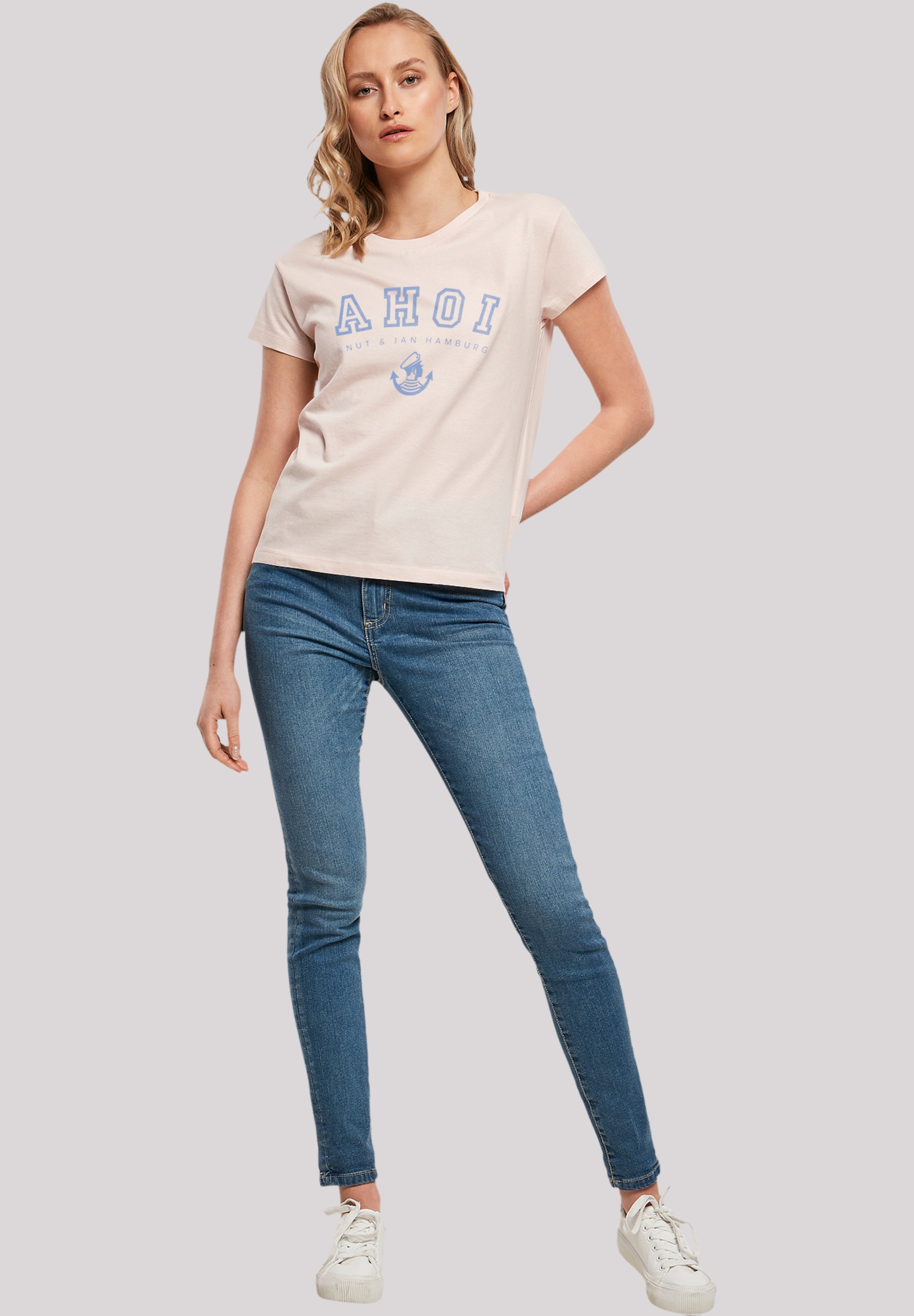 F4NT4STIC T-Shirt »Ahoi Knut & Jan Hamburg«, Print
