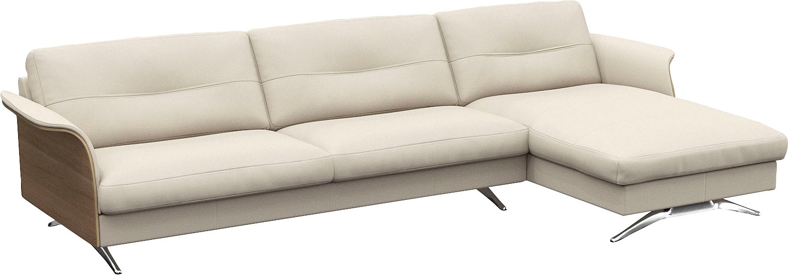 FLEXLUX Ecksofa »Glow, super bequem durch hochwertigem Sitzaufbau mit Feder günstig online kaufen