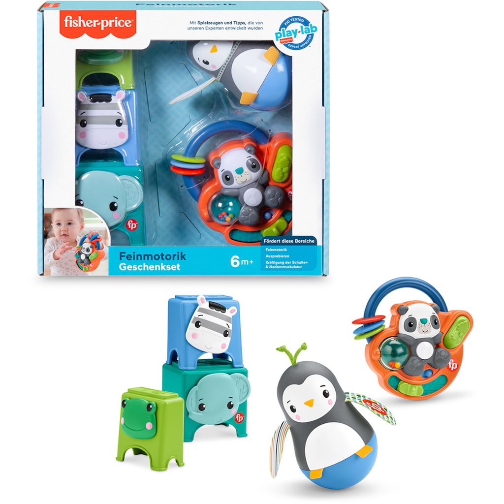 Fisher-Price® Greifspielzeug »Feinmotorik-Spielzeug Geschenkset«