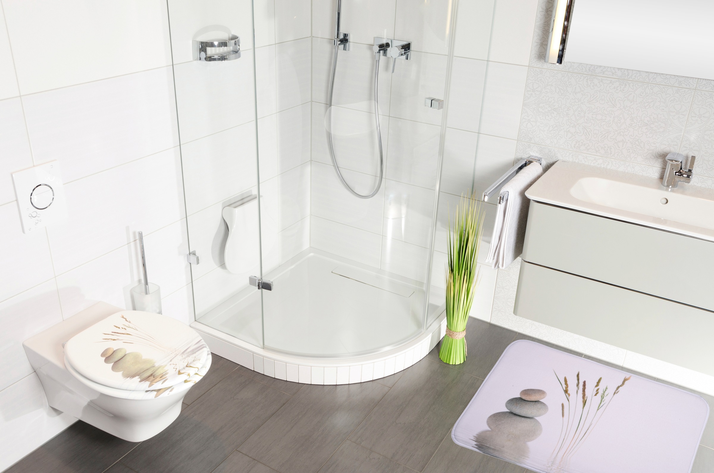 Sanilo Badaccessoire-Set "Balance" bestehend aus WC-Sitz, Badteppich und Wa günstig online kaufen