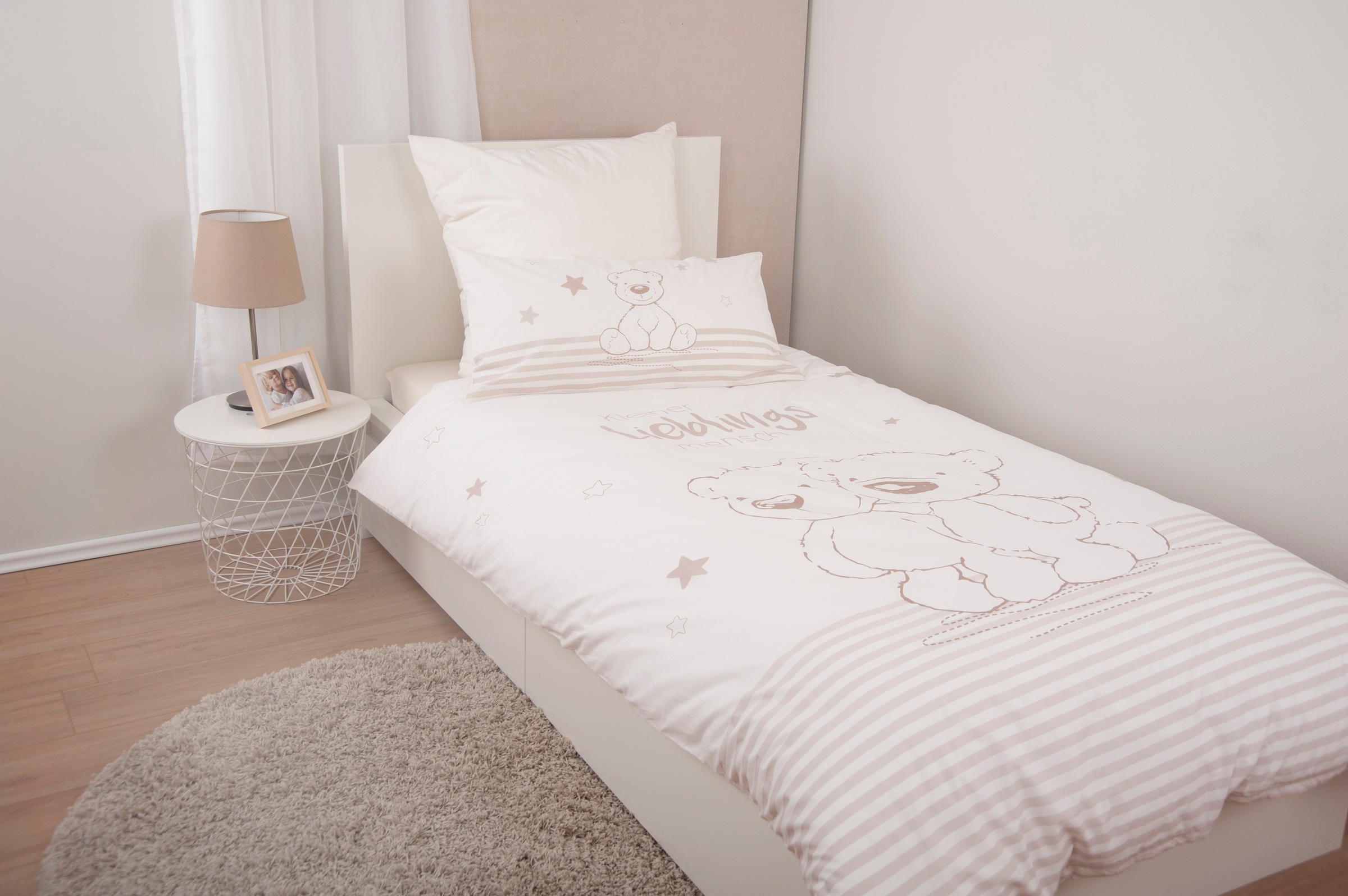 OTTO home Kinderbettwäsche "Kleiner Liebling in Gr. 100x135 und 135x200 cm" günstig online kaufen