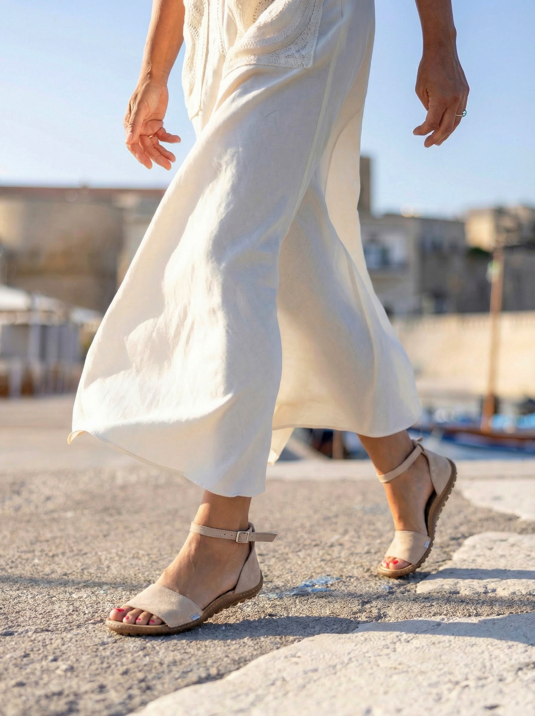 Leguano Barfußschuh »JARA«  Sommerschuh, Riemchensandale mit Klettverschluss