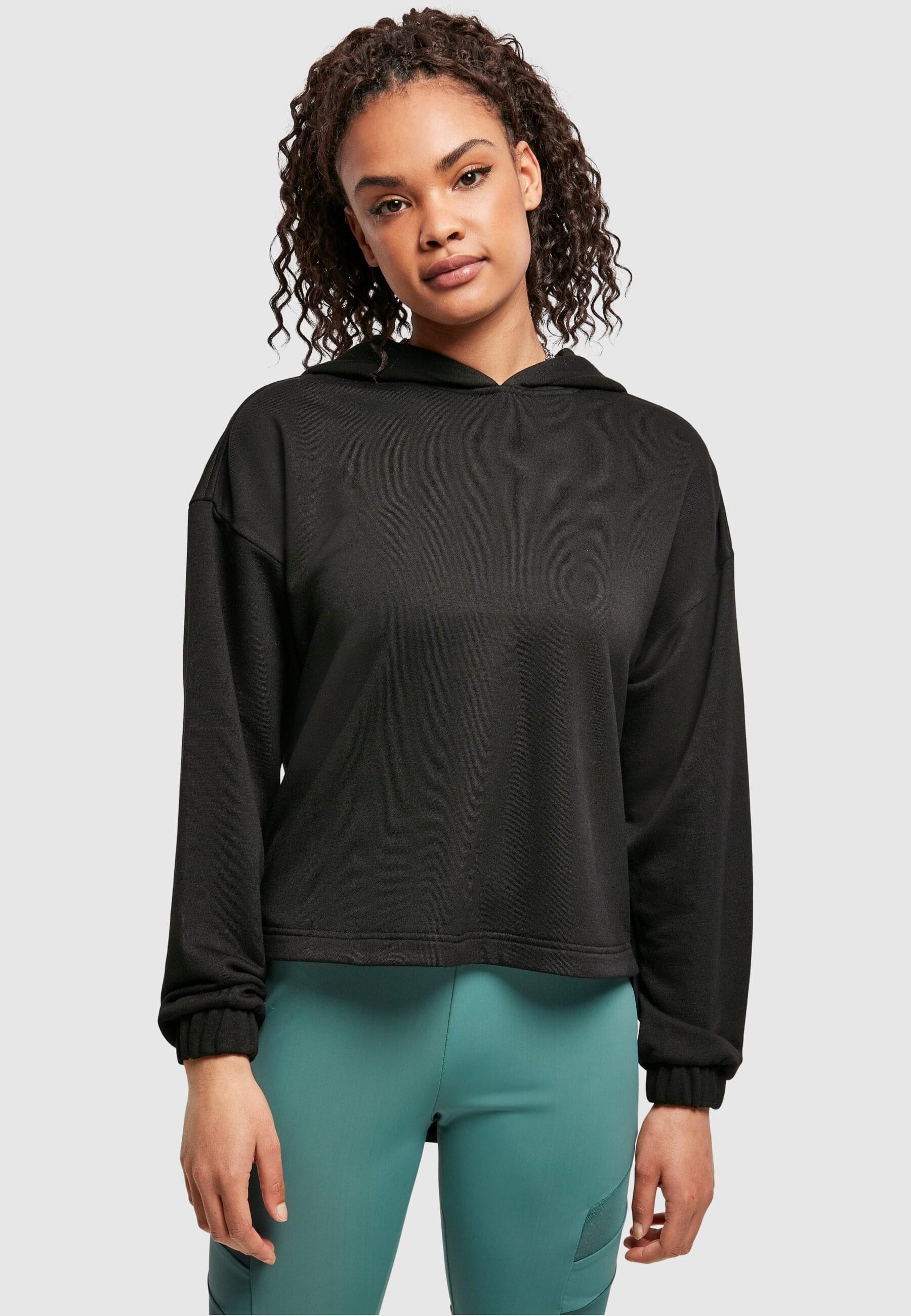 URBAN CLASSICS T-Shirt »Urban Classics Damen Ladies Cropped Lace Hem Tee«, (1 tlg.)