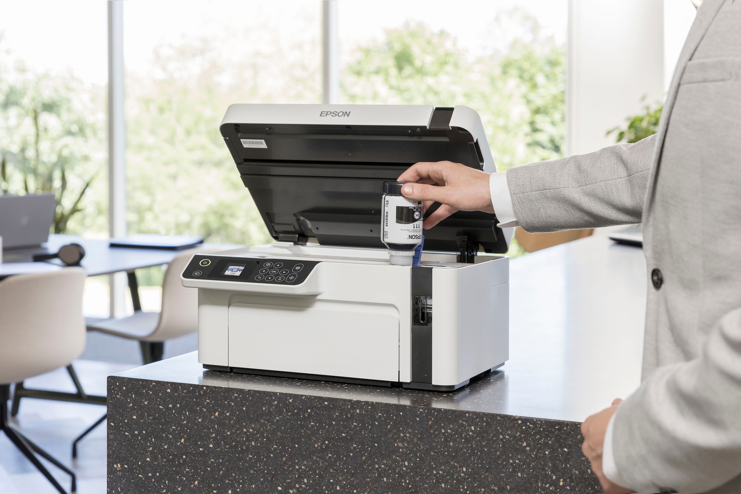 Epson Tintenstrahldrucker »EcoTank ET-M2120« DIN-A4-Schwarzweiß-Multifunktions-Tintentankdrucker