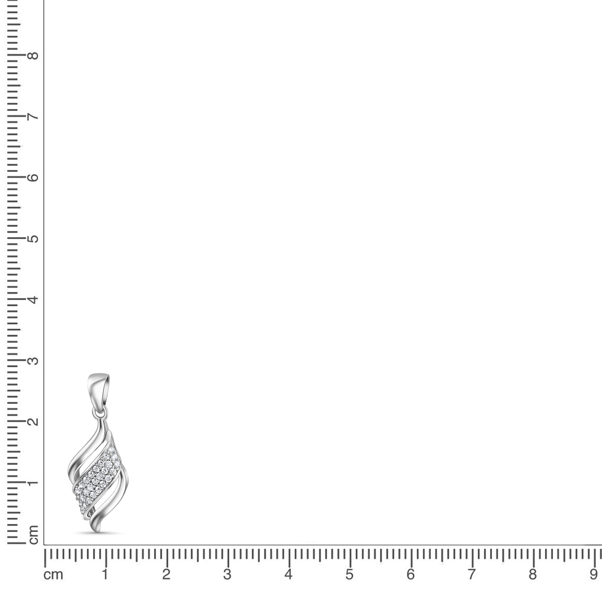 Vivance Kettenanhänger »925/- Sterling Silber rhodiniert Zirkonia«