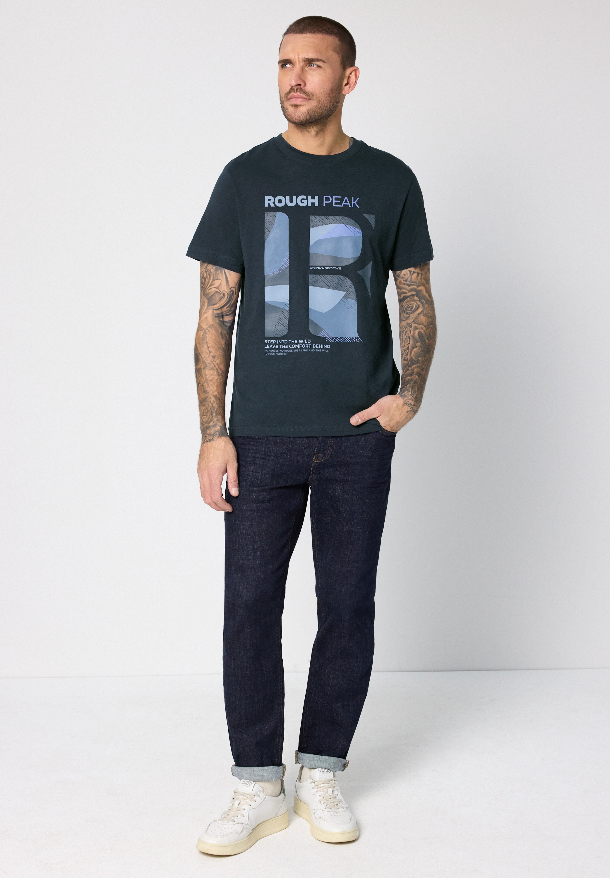STREET ONE MEN T-Shirt aus reiner Baumwolle
