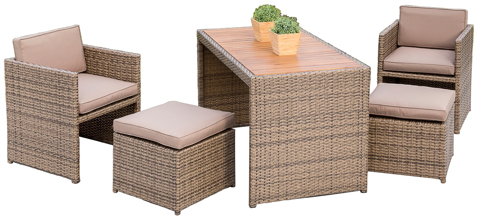 MERXX Balkonset "Merano Wicker", (5 tlg.) günstig online kaufen