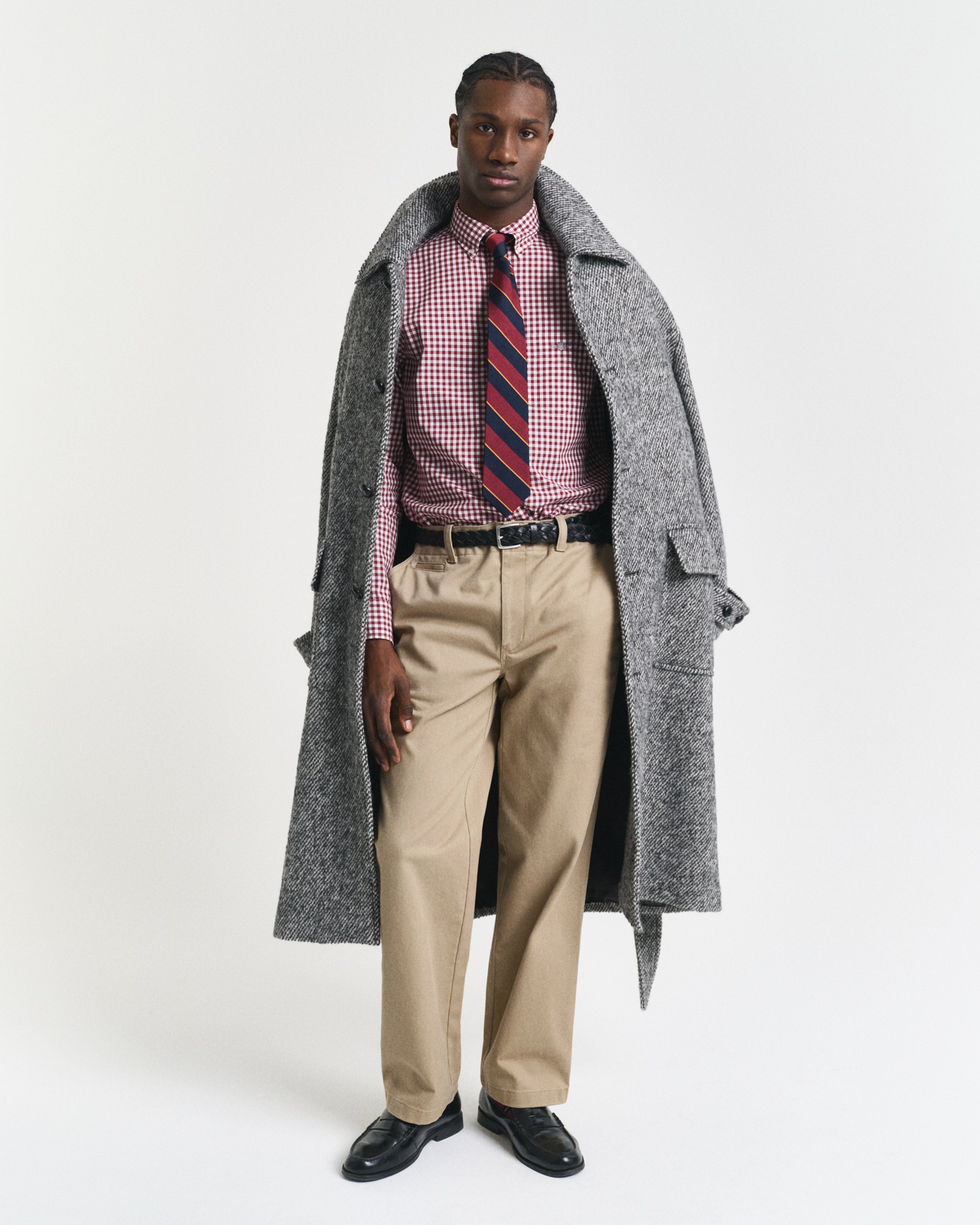 Gant Langarmhemd »REG POPLIN GINGHAM SHIRT«, mit Logostickerei auf der Brust