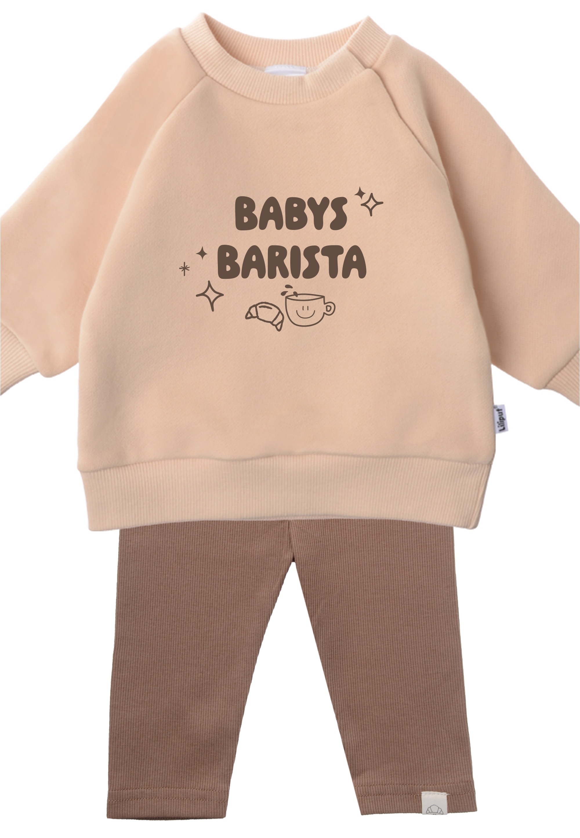 Liliput Sweatanzug »Babys Barista«, (2 tlg.), mit elastischen Bündchen