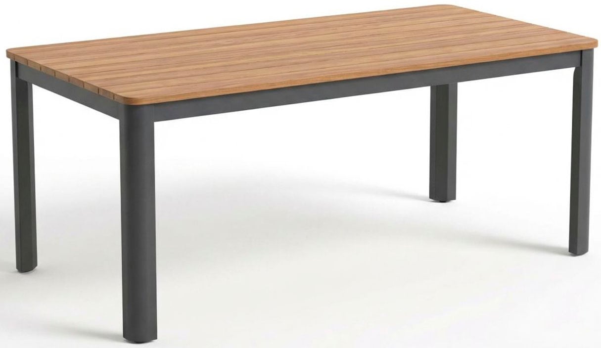 Ambiente Haus Esstisch "Garten Esstisch Alu 220x95cm - grau" 1 Stk. tlg.