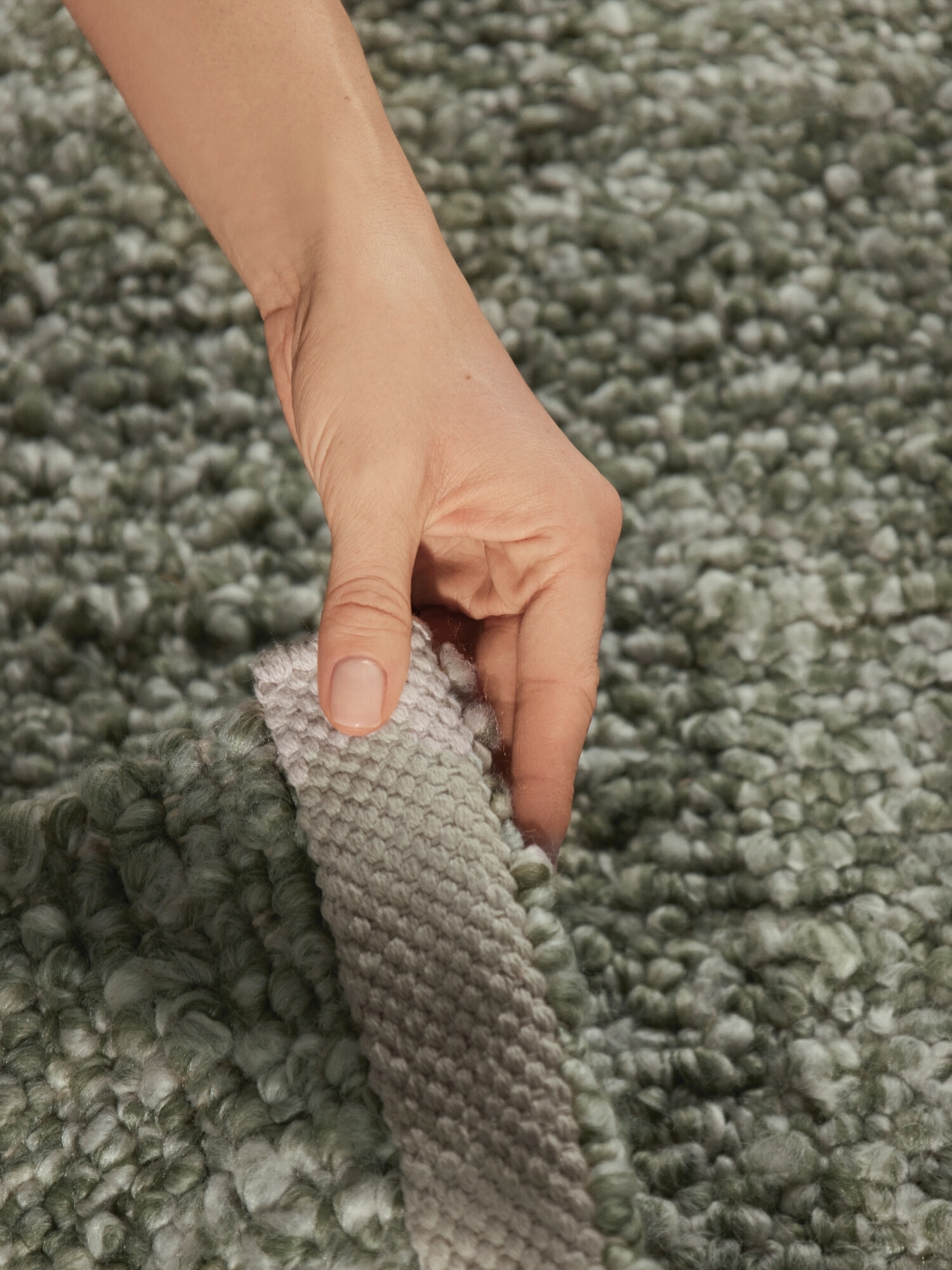 Ted Baker Teppich »Soft Bouclé Portobello , auch als Läufer« rechteckig 10 mm Höhe Woll-Optik, Bouclé Meliert, Wohnzimmer, Esszimmer, Schlafzimmer, Flur