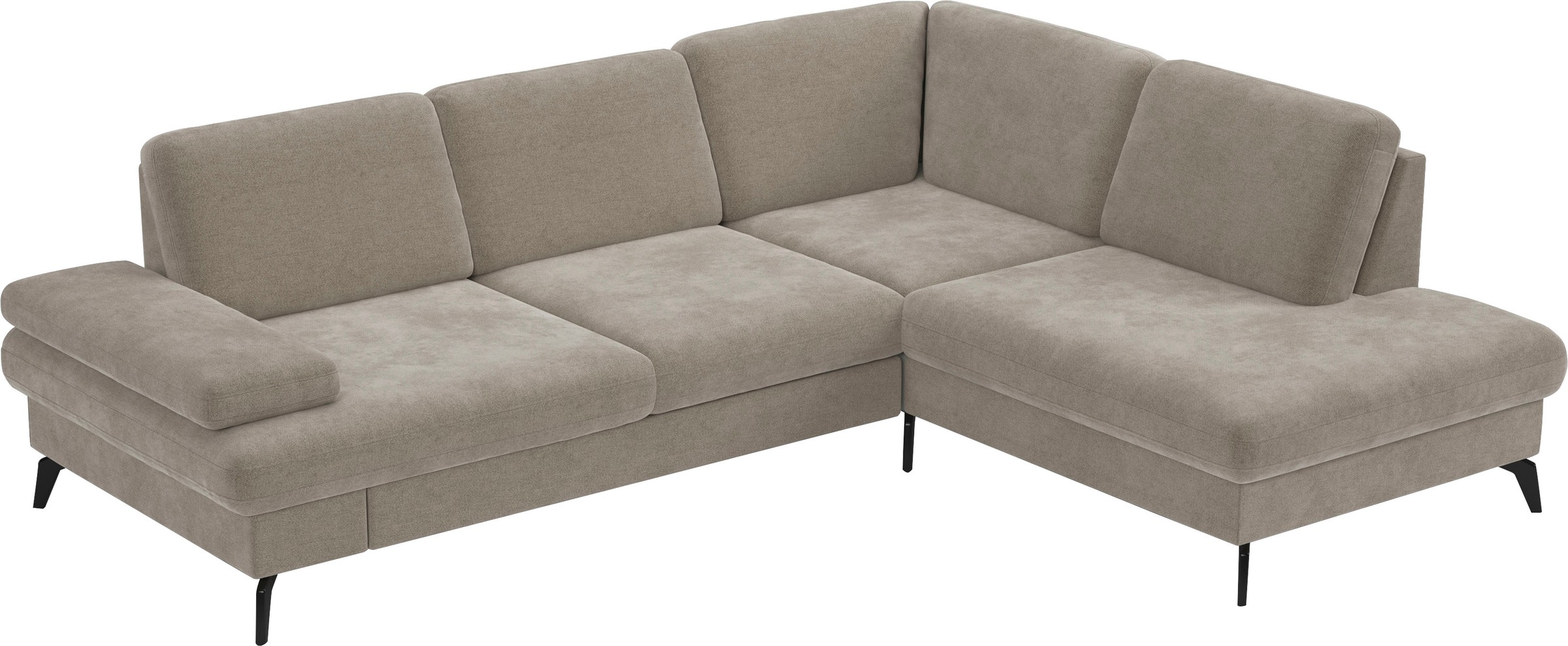 sit&more Ecksofa »Morris L-Form, inkl. Sitztiefenverstellung«, wahlweise mit Armteilverstellung, Bettfunktion & Bettkasten