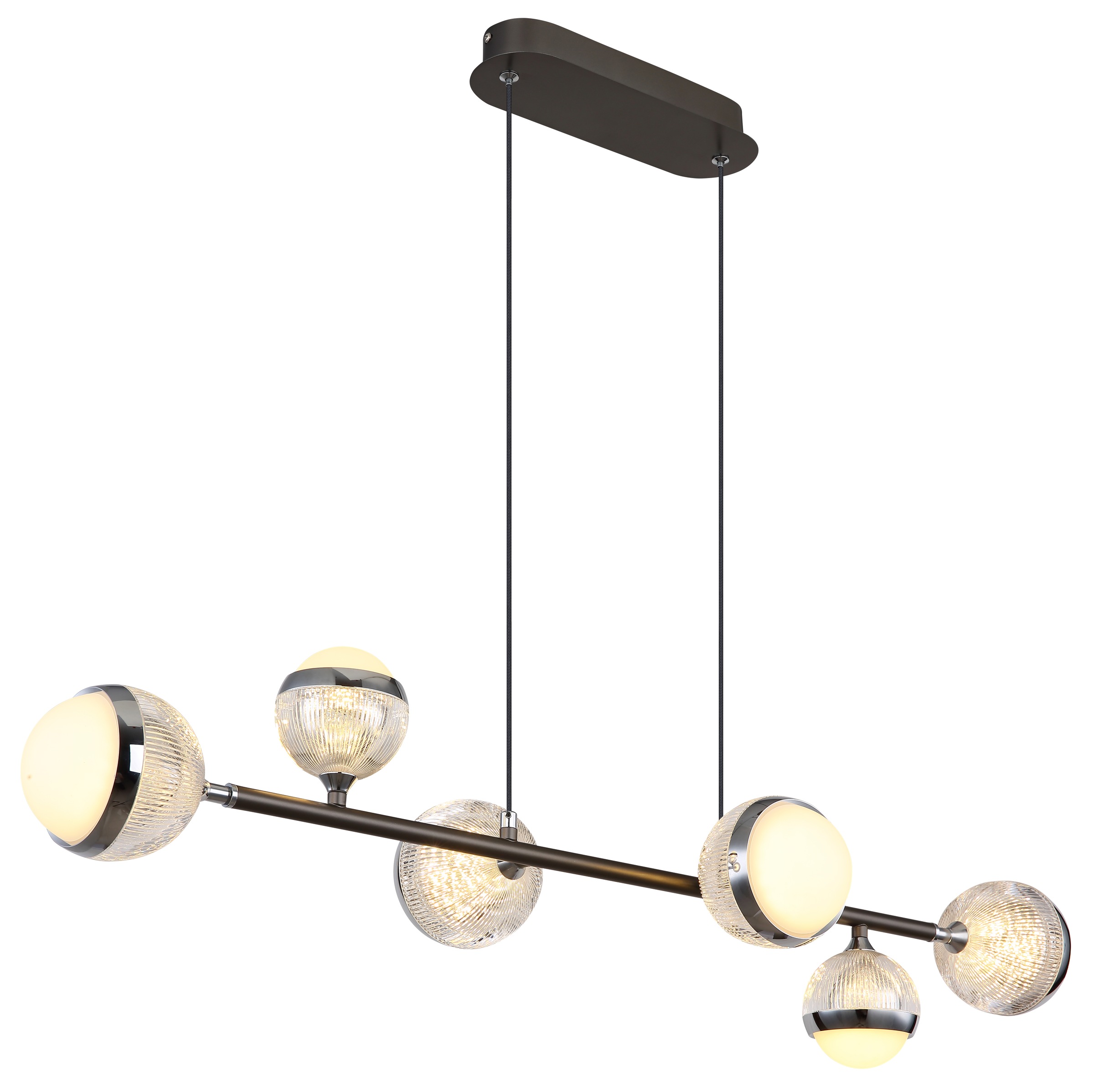 GLOBO LIGHTING LED Pendelleuchte »UNTSY«, Leuchtmittel LED-Modul | LED fest integriert, Hängelampe/Hängeleuchte/Wohnzimmer/Esstisch/elegant