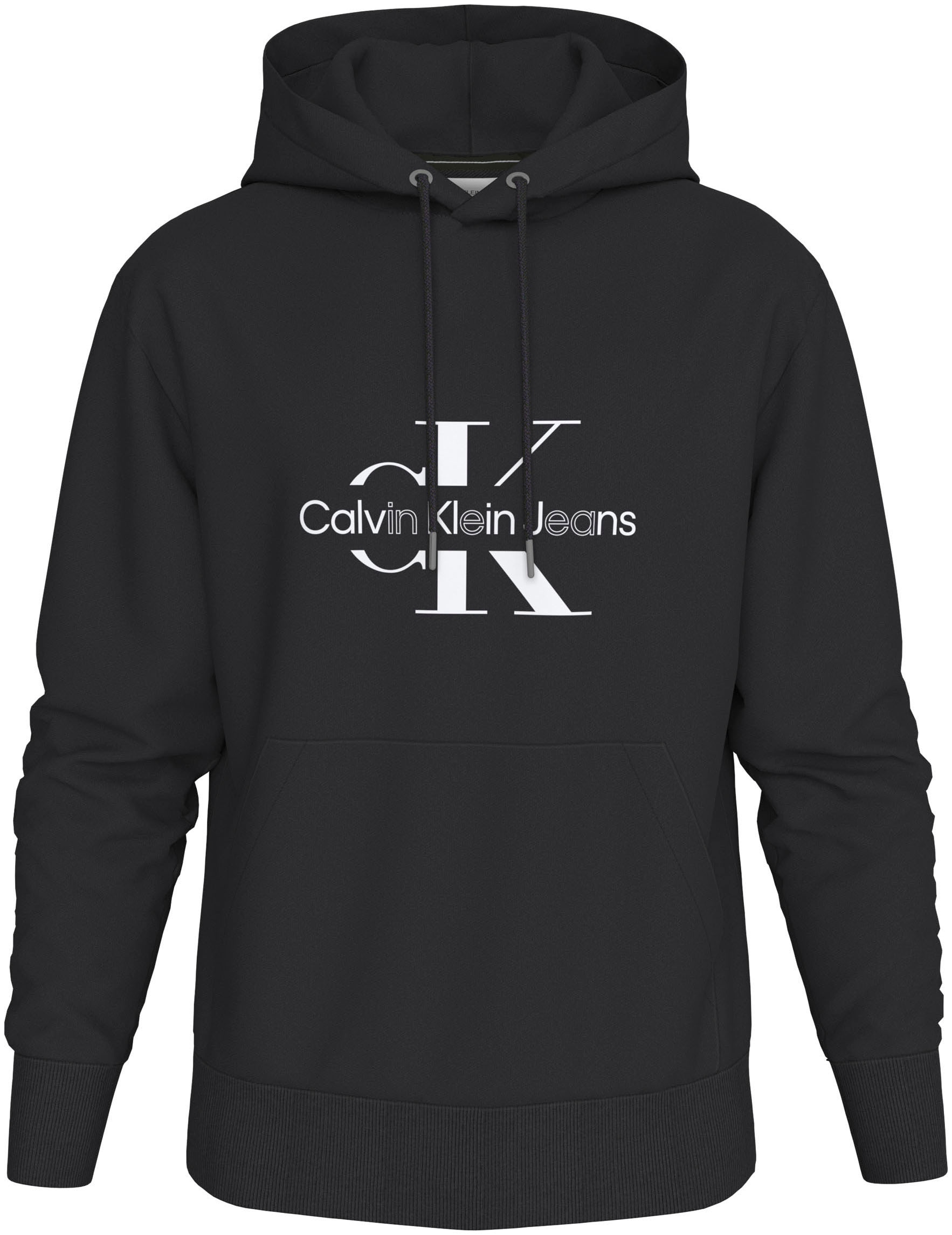 Calvin Klein Jeans Kapuzensweatshirt "DISRUPTED OUTLINE MONOLOGO HOODY", mit Logodruck