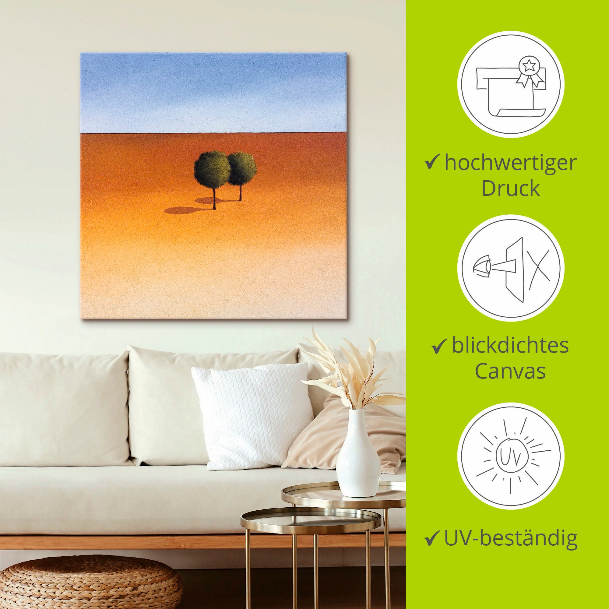 Artland Wandbild »Bäume«, Bäume, (1 St.), als Leinwandbild, Poster in verschied. Größen