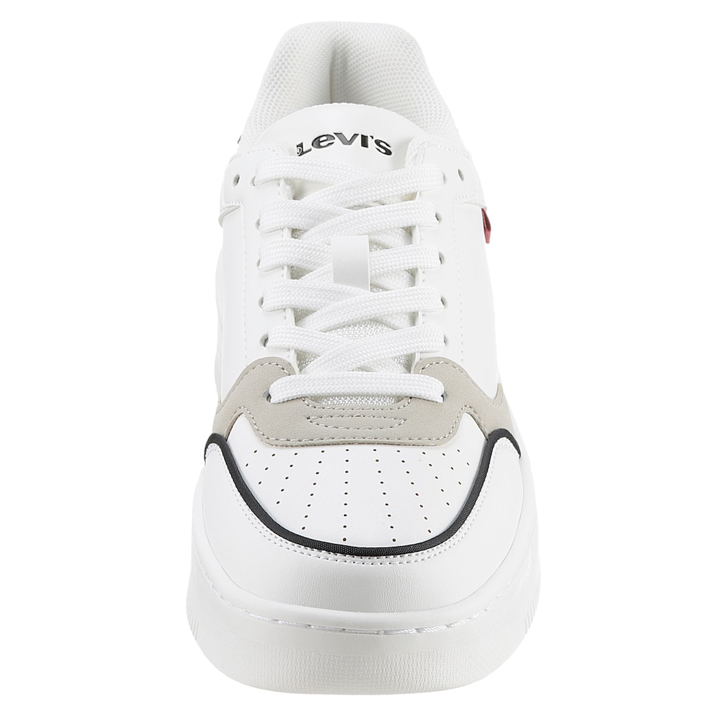 Levi's® Plateausneaker »PAIGE«, mit typisch rotem Label, Freizeitschuh, Halbschuh, Schnürschuh