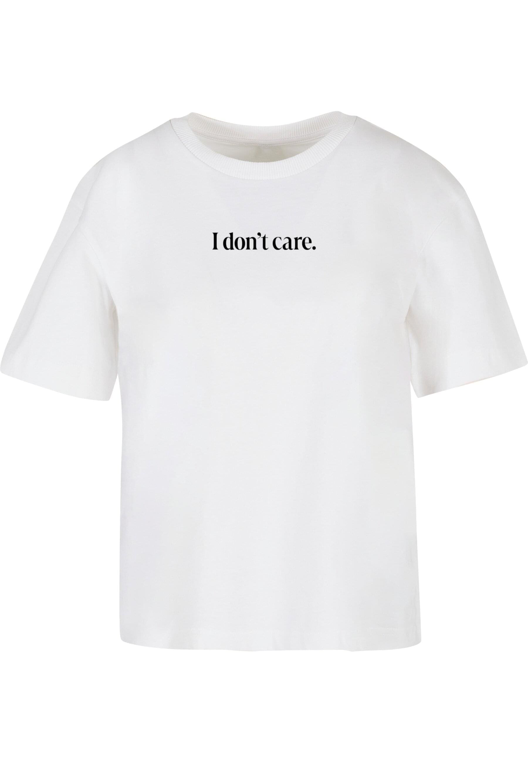 Miss Tee T-Shirt "Miss Tee I Don´t Care Tee" 1 Stk. günstig online kaufen