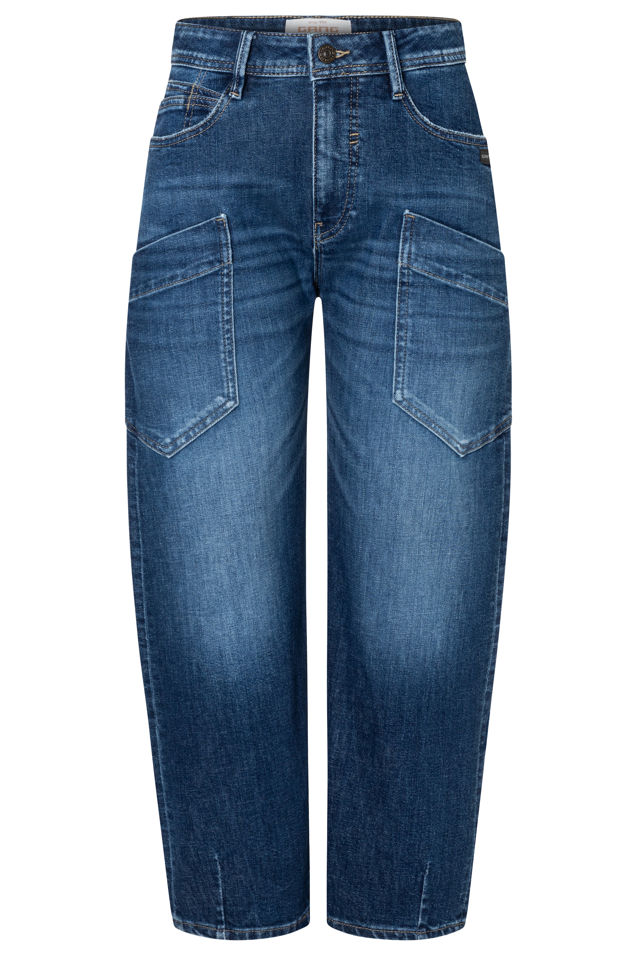 GANG 5-Pocket-Jeans »94IDA WORKER« O-Shape mit aufgesetzten Taschen