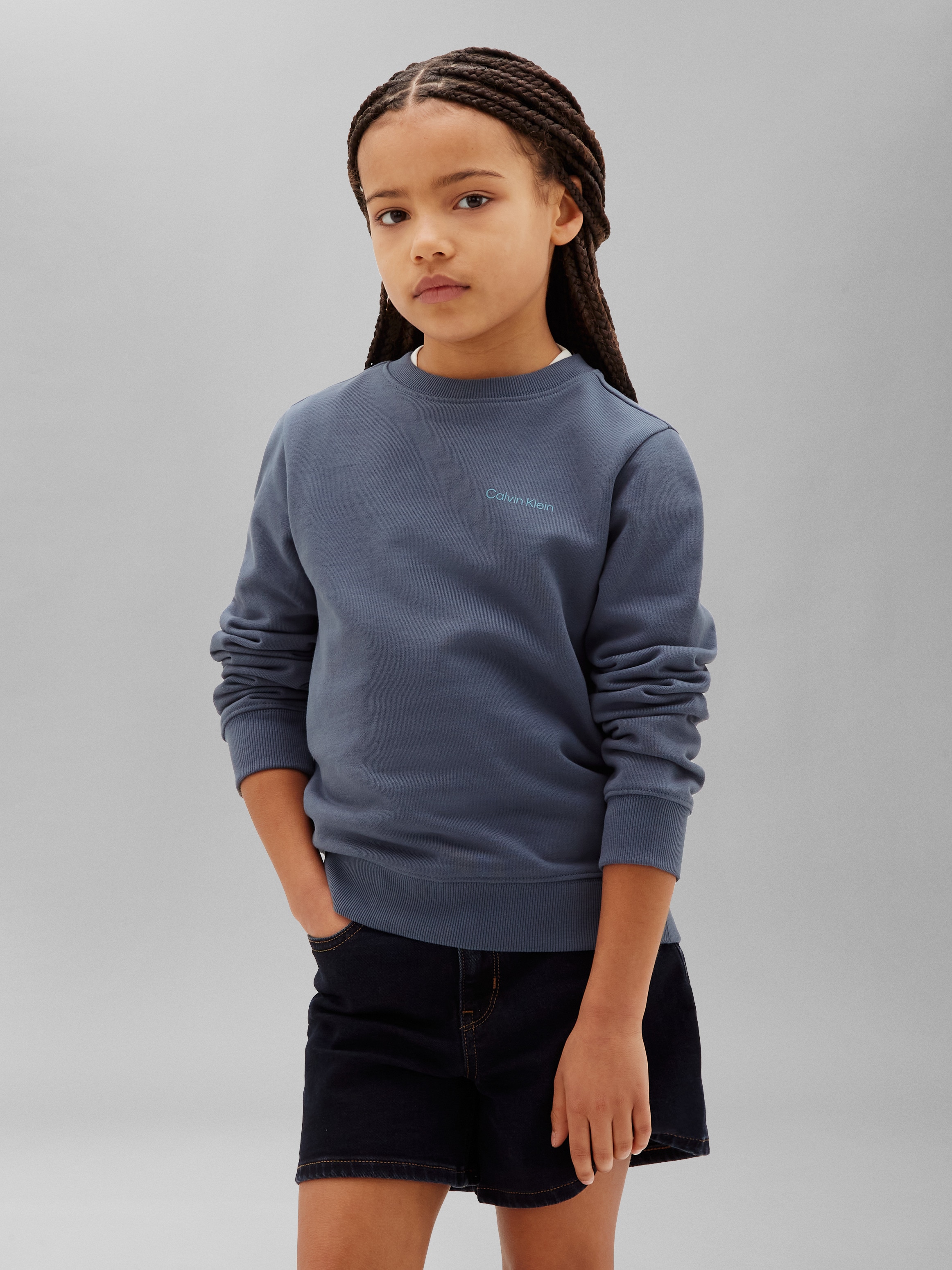 Calvin Klein Jeans Sweatshirt "SMALL CHEST LOGO REGULAR", Regular fit, Logoschriftzug