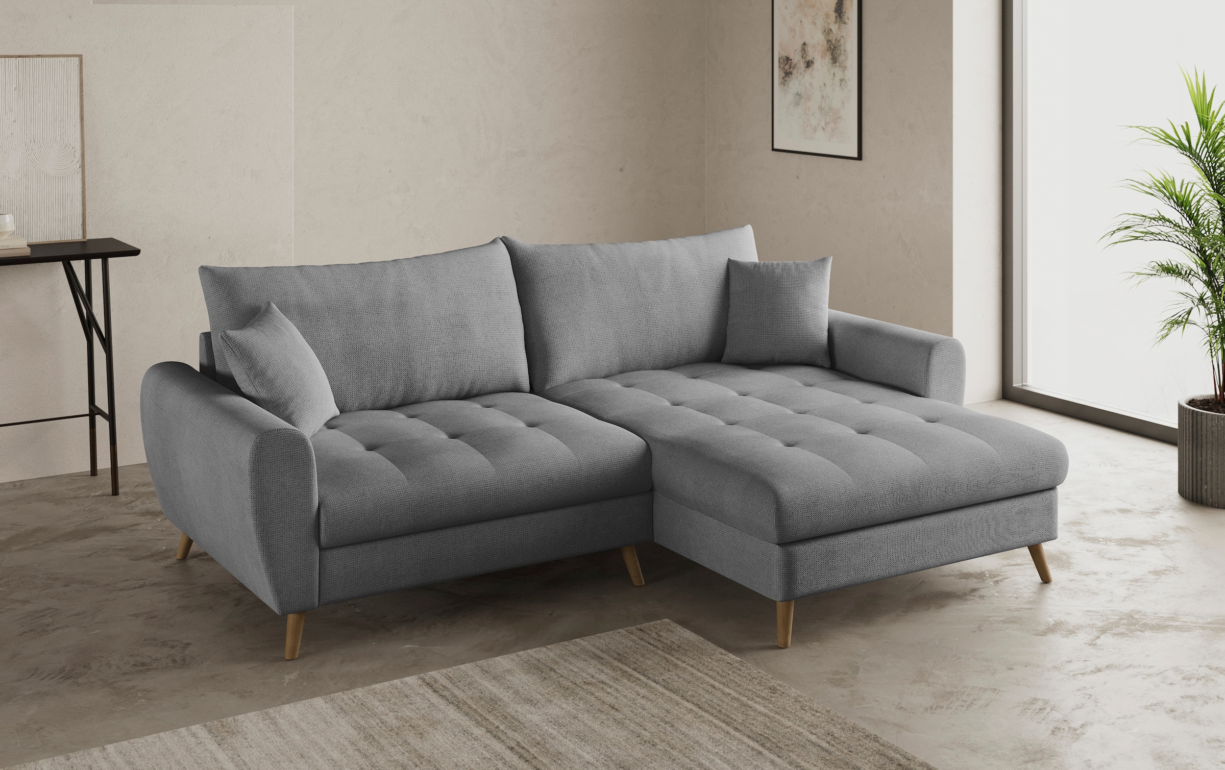 Home affaire Ecksofa "Blackburn II, L-Form", Mit Kaltschaumpolsterung bis 1 günstig online kaufen