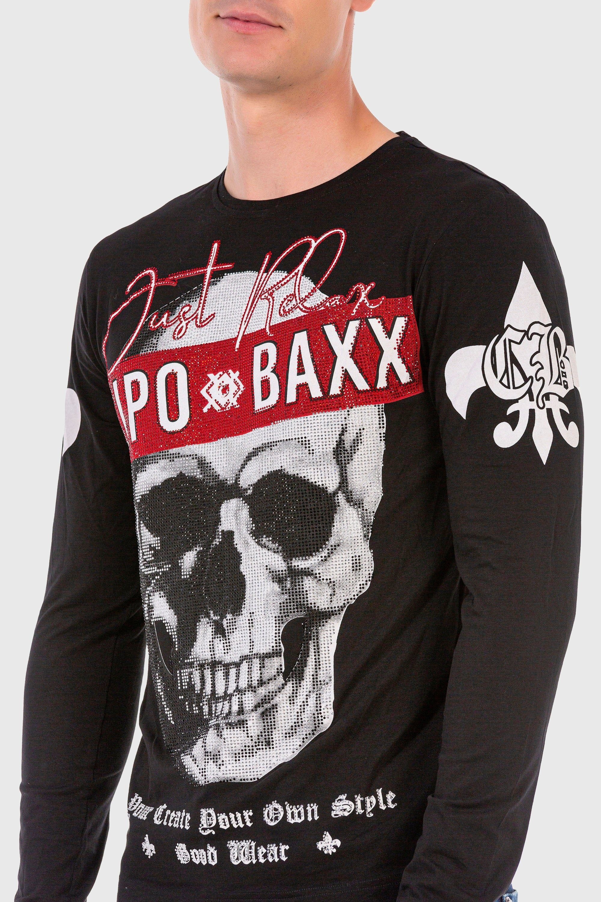 Cipo & Baxx T-Shirt »Sweatshirts«, mit coolem Print