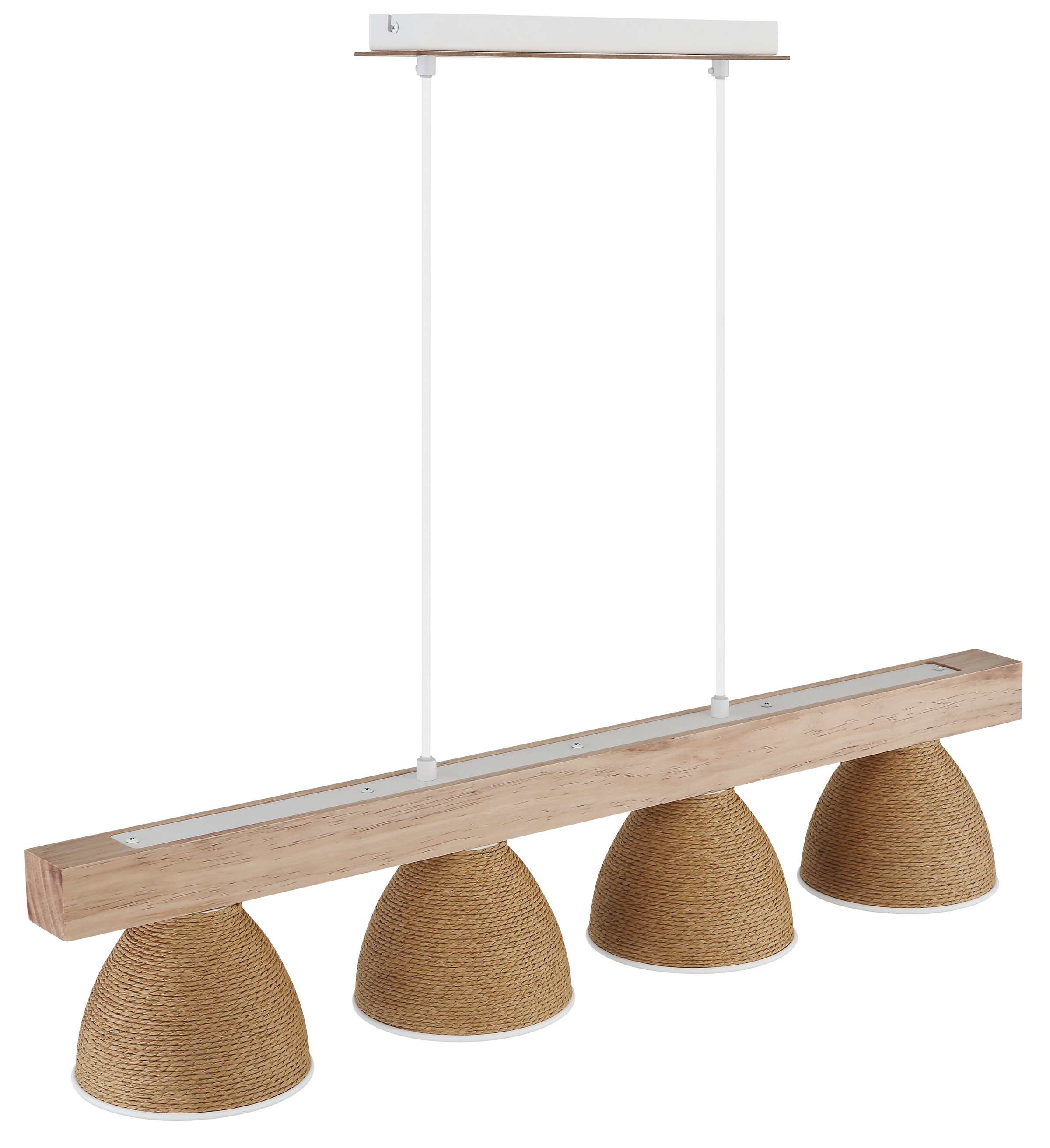 GLOBO LIGHTING Hängeleuchte »LYNDON« E14 1 Stk. Stilvolle Hängeleuchte: Holz & Metall, höhenkürzbar, modern