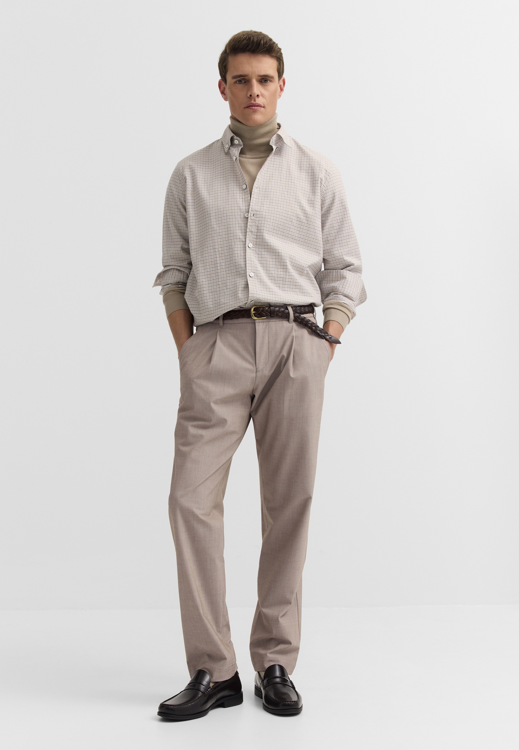 bugatti Chinohose »Tapered Fit«  Tapered Fit Wool Look 4-Way Stretch