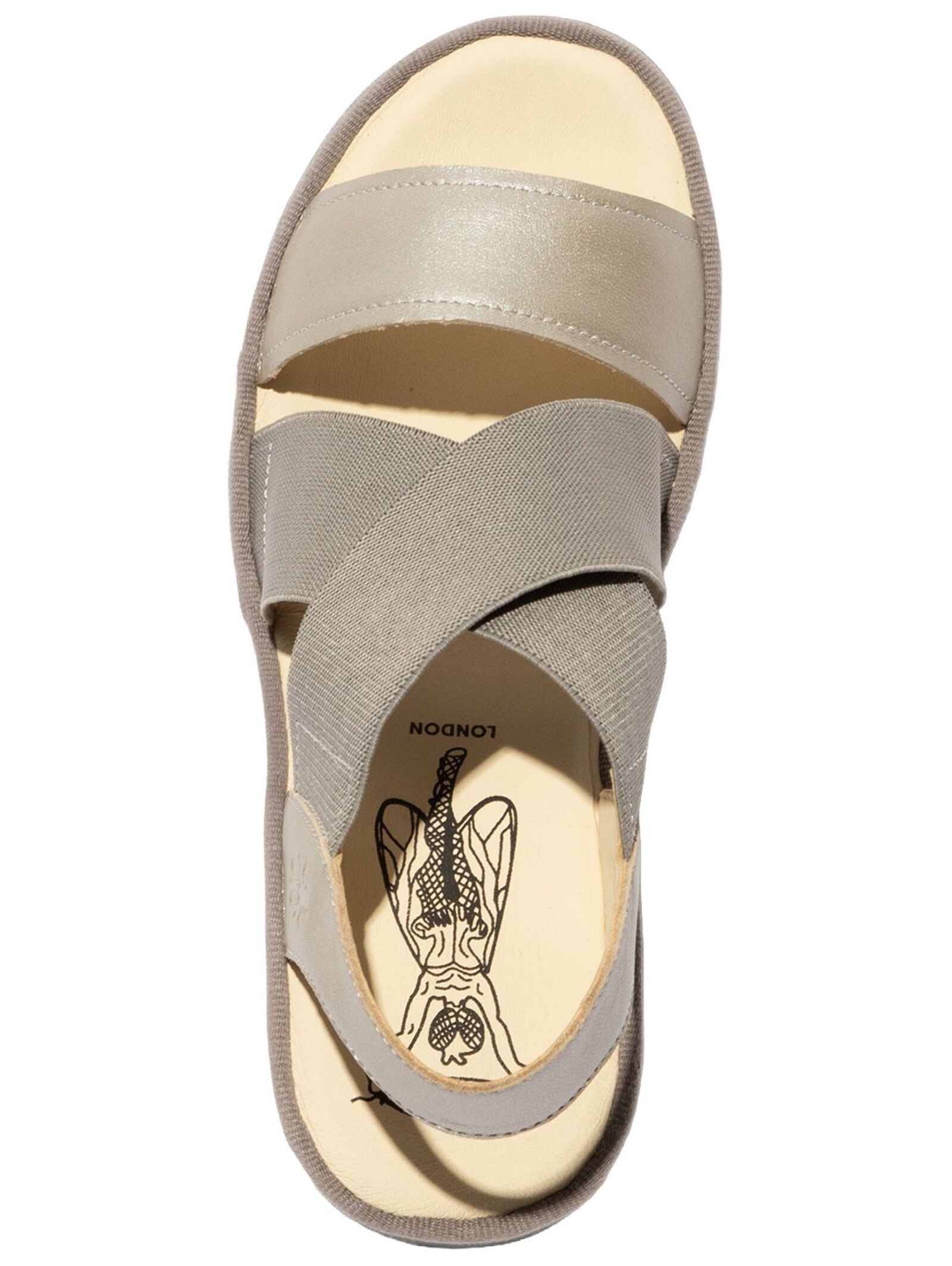 Fly London High-Heel-Sandalette »Fly London Sandalen Leder/Textil«