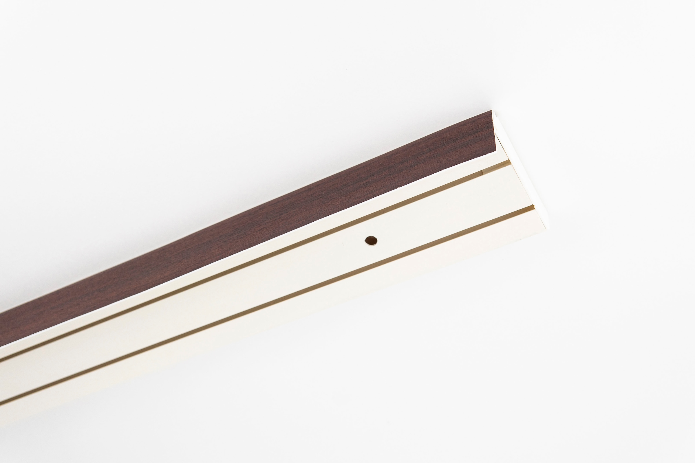 GARESA Gardinenschiene »Kunststoffschiene mit Blende«, 3 läufig-läufig,  Wunschmaßlänge, Deckenmontage, verlängerbar, einfache Montage, schlicht auf  Rechnung | BAUR