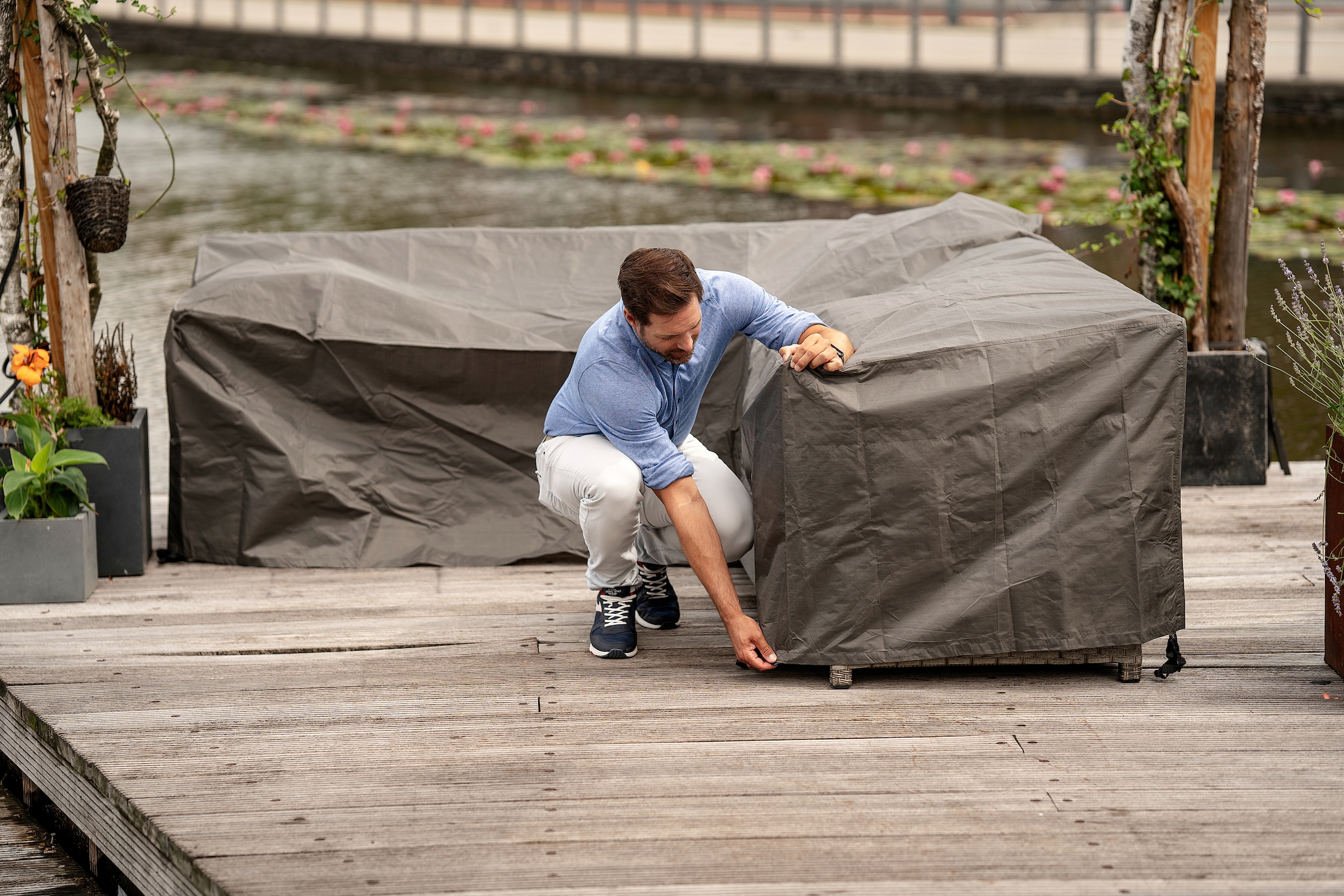winza outdoor covers Gartenmöbel-Schutzhülle »Outdoor Cover«, für L-förmige Loungegarnitur, Maße BxT: links: 260x80 /rechts: 210x80
