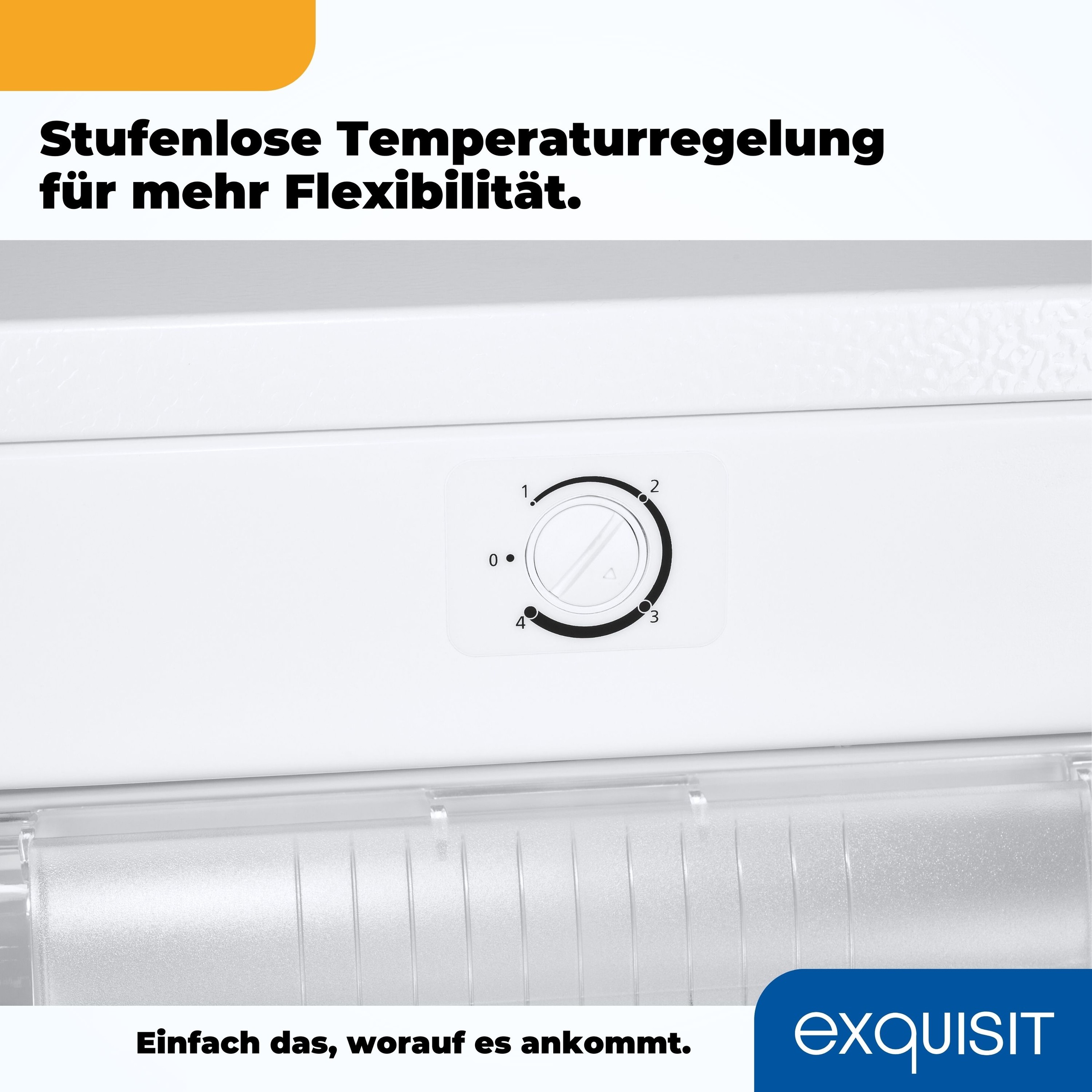 exquisit Gefrierschrank »GS145-051D weiss«, 125,9 cm hoch, 54 cm breit