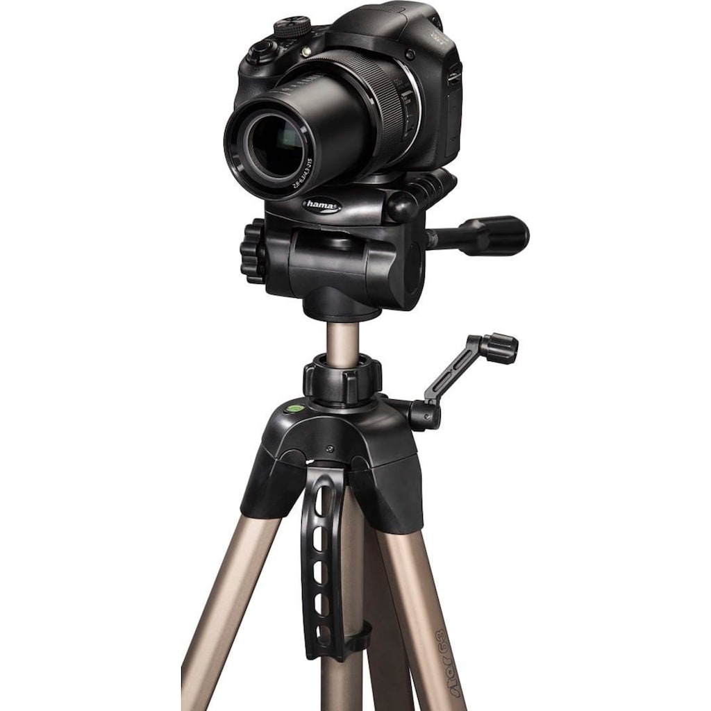 Hama Dreibeinstativ »Dreibein Fotostativ, Kamera Stativ, 3-Wege-Kopf, Star 63, 66-166 cm«