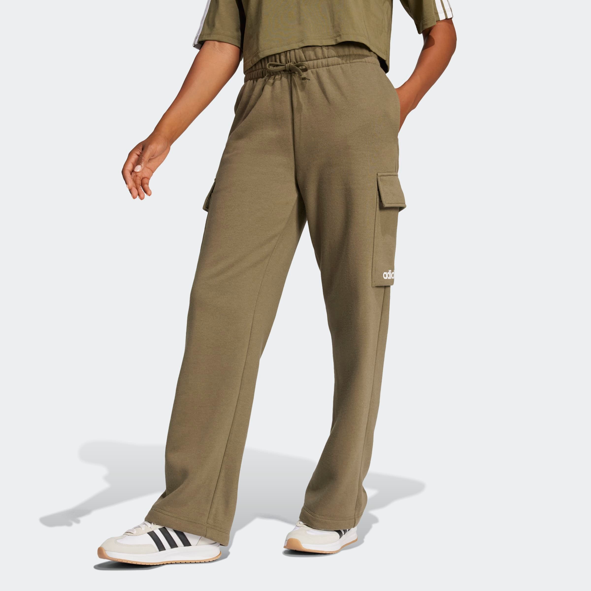 adidas Sportswear Sporthose "ESSENTIALS LINEAR" Cargohose mit flauschiger I günstig online kaufen