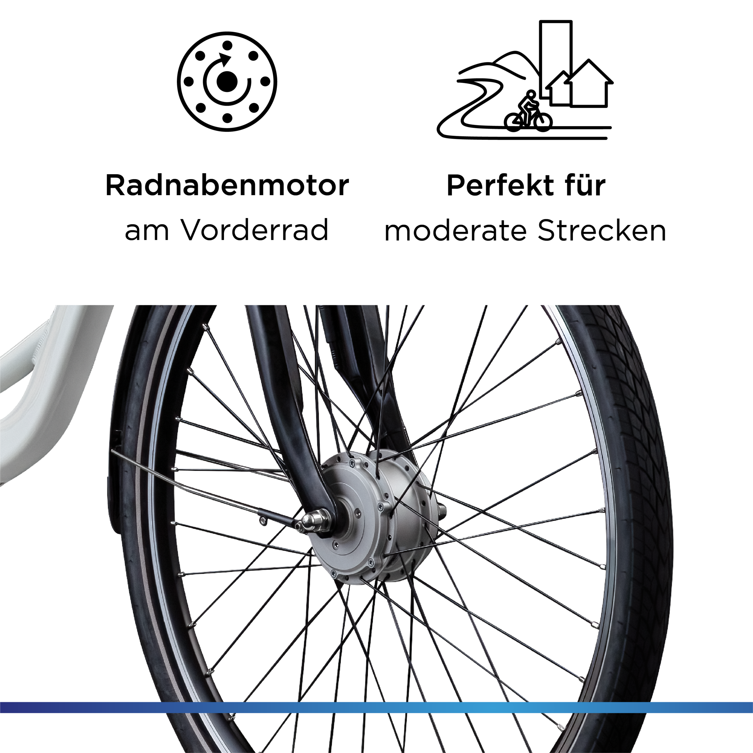 Zündapp »Z502« 7 Gang Nabenschaltung Frontmotor 250 W Pedelec, Elektrofahrrad für Damen und Herren