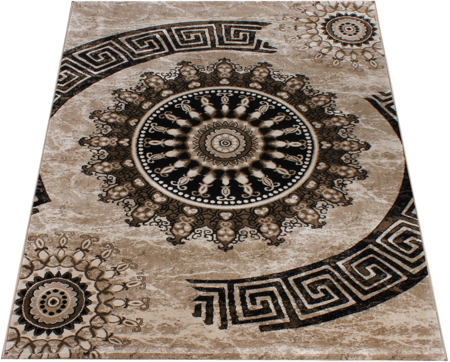 Paco Home Teppich "Tibesti 447" rechteckig 15 mm Höhe Kurzflor, gewebt, Orn günstig online kaufen