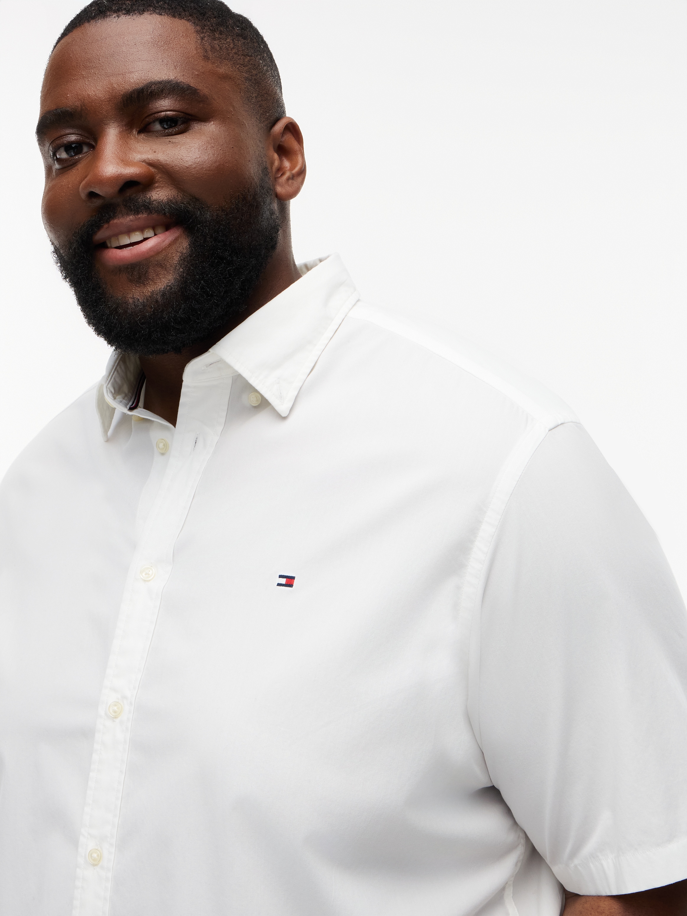 Tommy Hilfiger Big & Tall Kurzarmhemd "BT-FLEX POPLIN SOLID S/S SHIRT-B" Gr günstig online kaufen